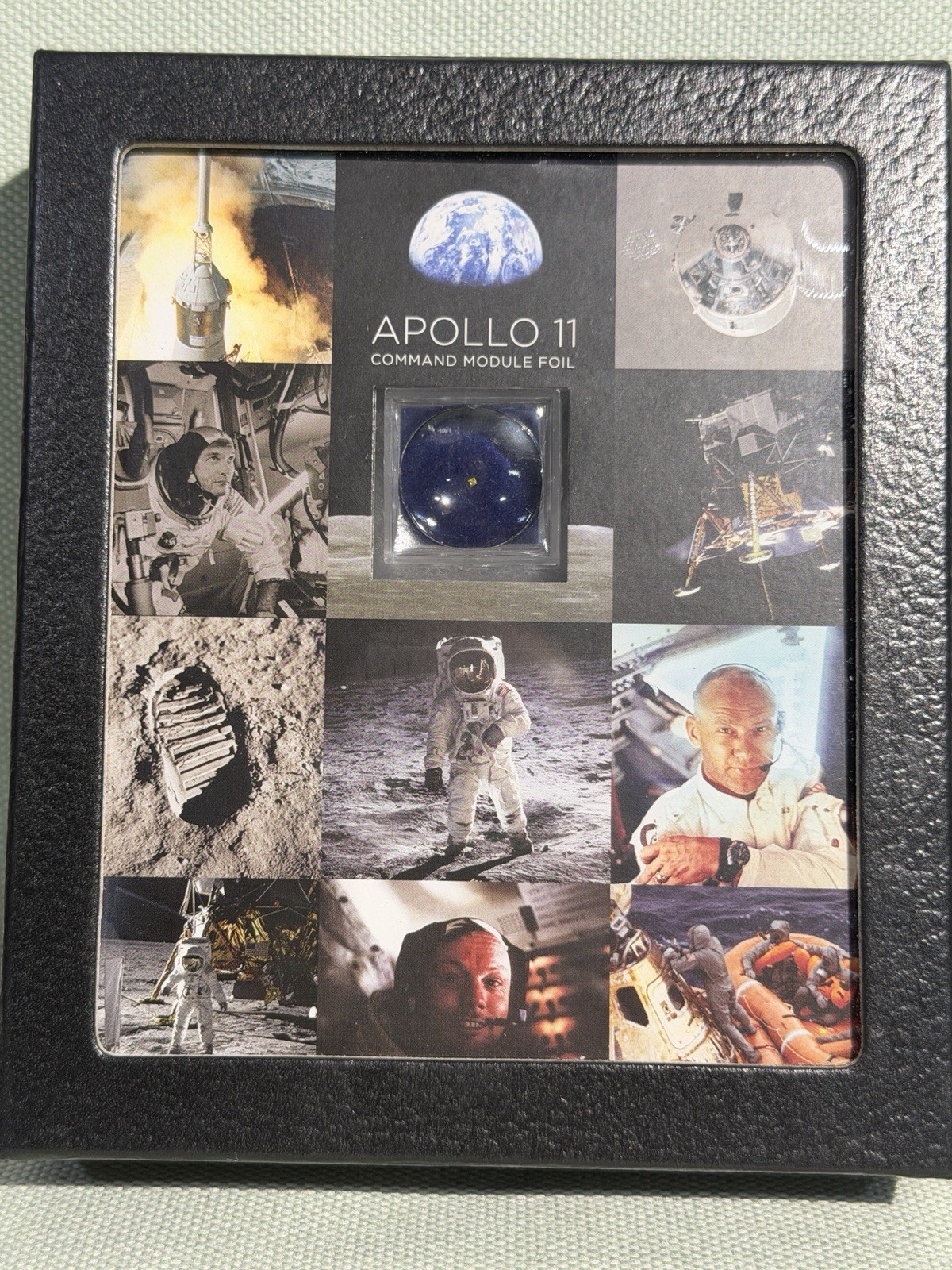 Apollo 11 Command Module Columbia Mission-Flown Kapton Foil Mini Museum NASA