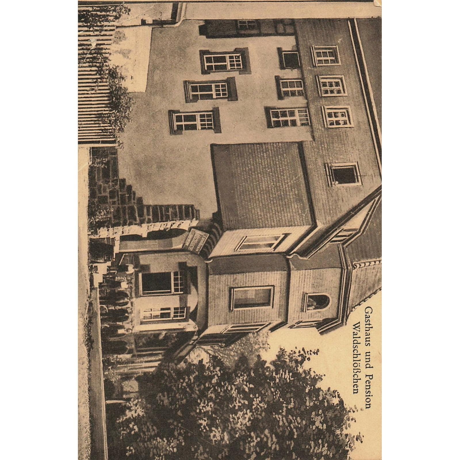 VTG \\\\Gasthaus und Pension Waldschlößchen Postcard Mannheim Germany Albert Schl