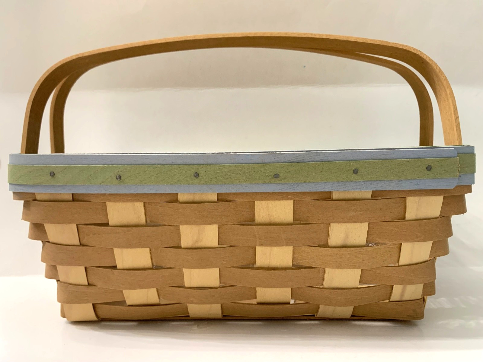 LONGABERGER Earth and Sky Medium Chore Basket with plastic liner 2011