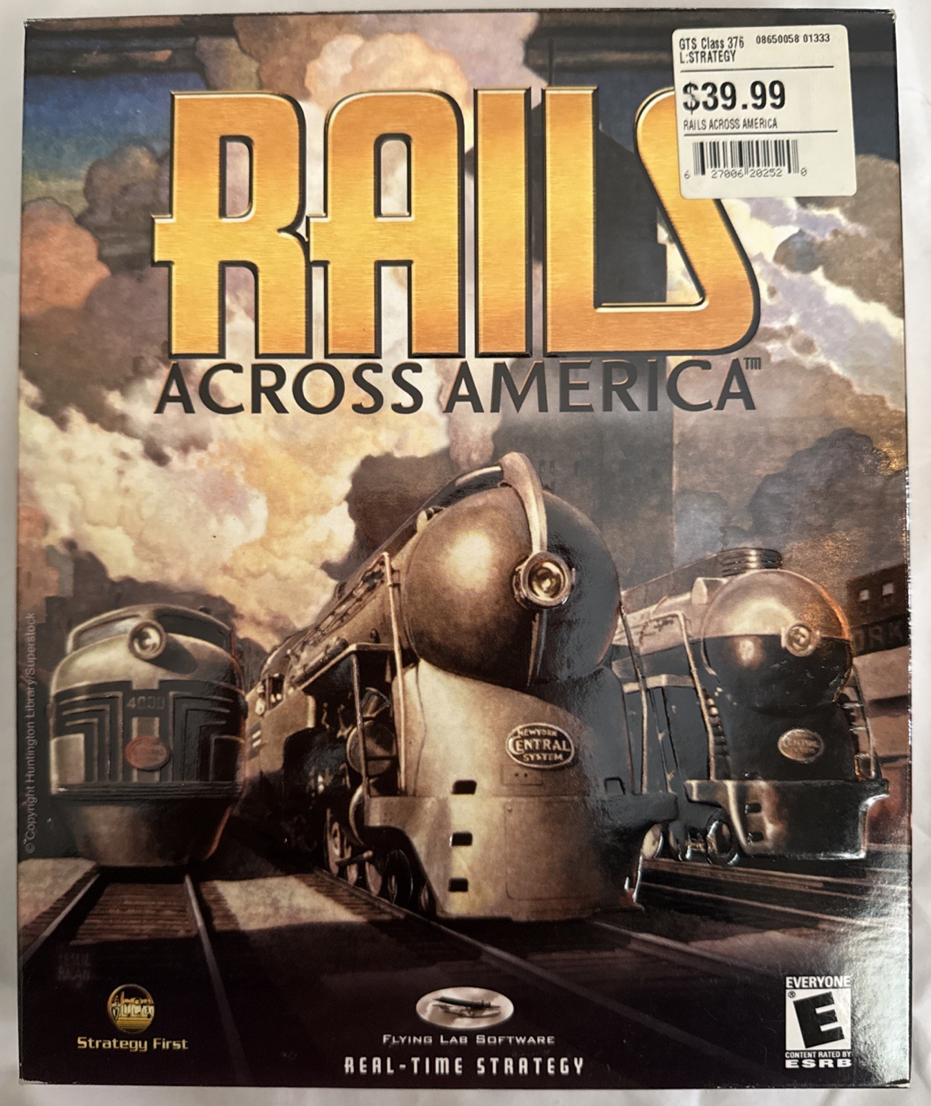 Rails Across America (PC, 2001) • Big Box Edition • Vintage PC Strategy Game
