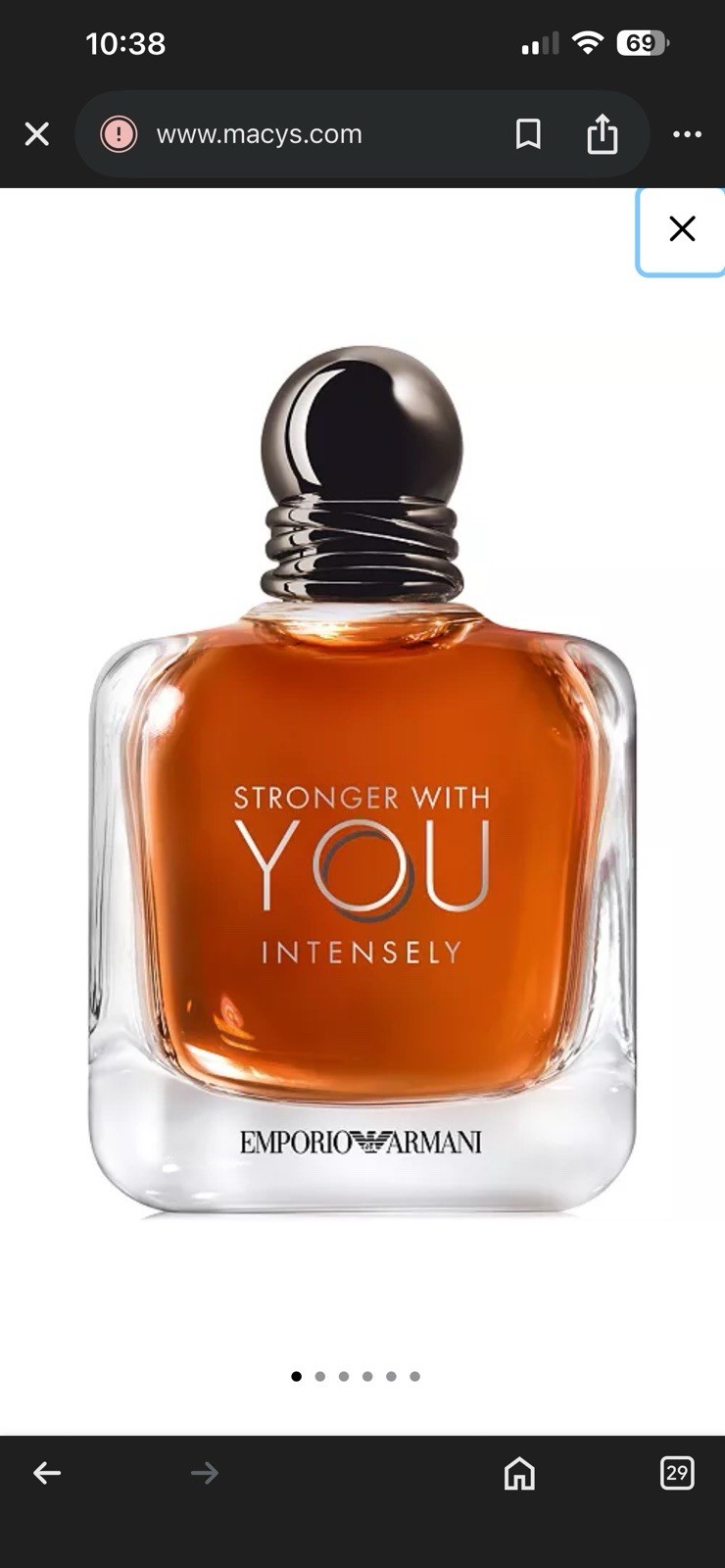 Stronger with You Intensely Eau de Parfum Men, 3.3 fl oz (100 Ml)