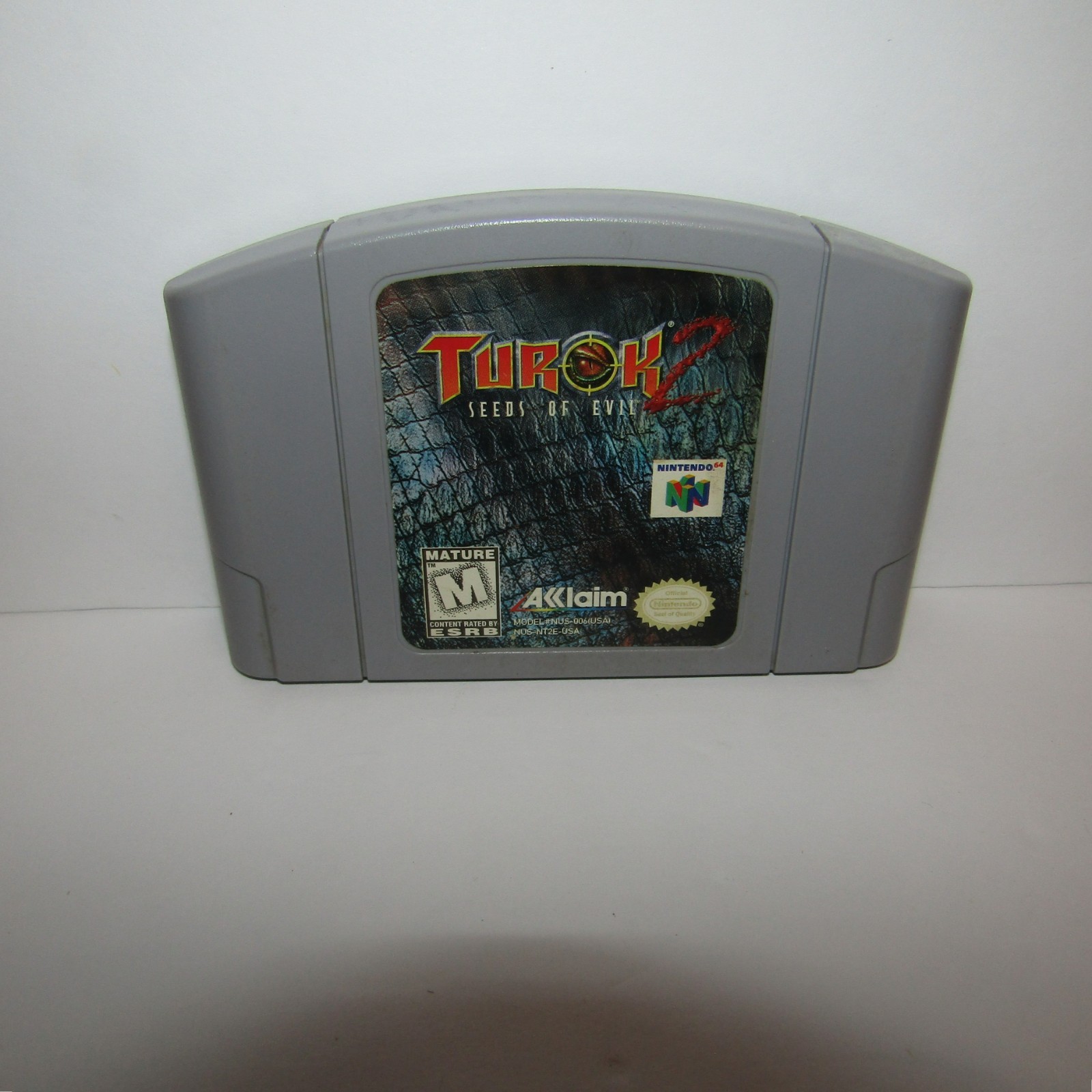Turok 2 Seeds of Evil Nintendo 64 Authentic N64 Cartridge Only Tested Working