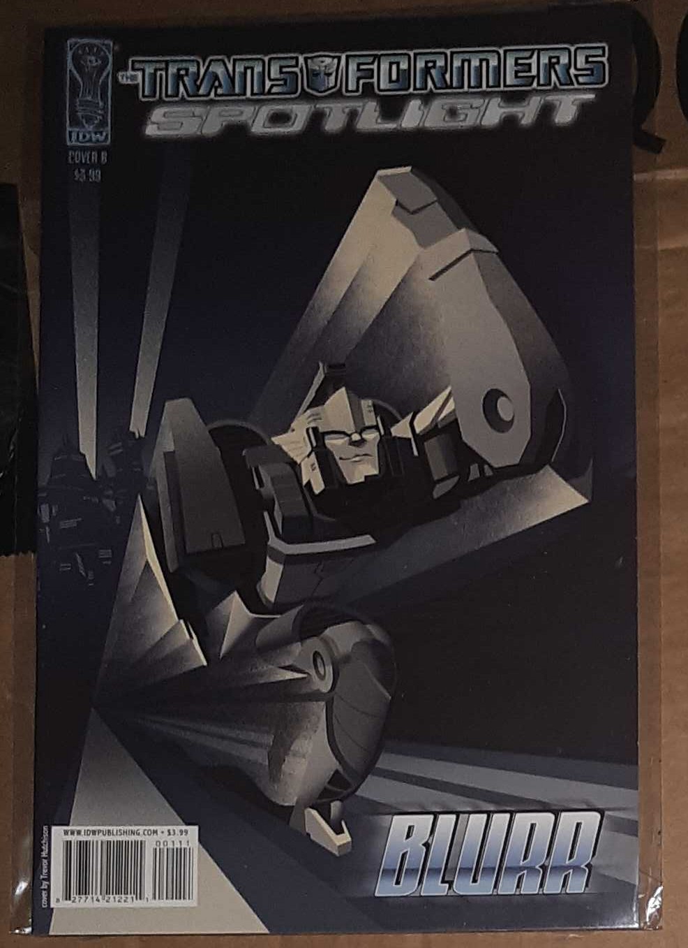 TRANSFORMERS SPOTLIGHT: BLURR  2008 IDW COMIC book COVER B