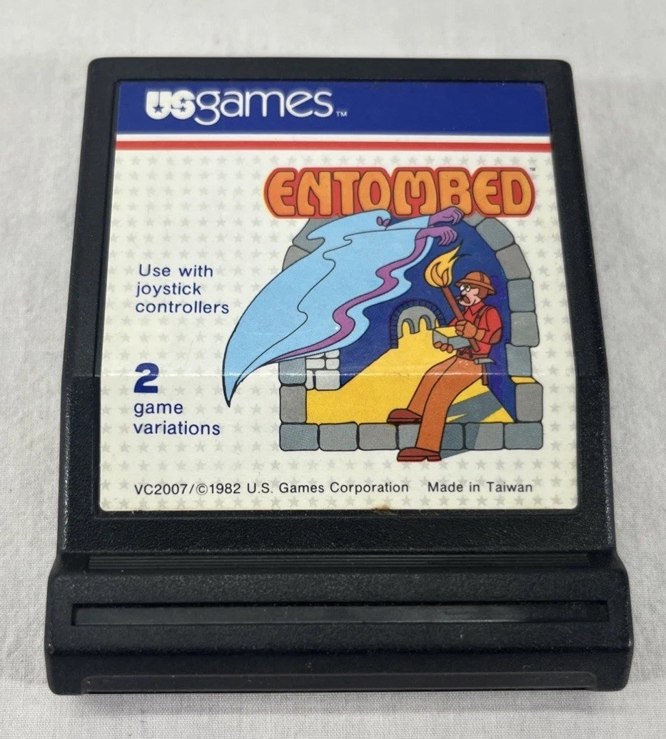 ENTOMBED (Atari 2600) Cartridge Only - Tested & Workging