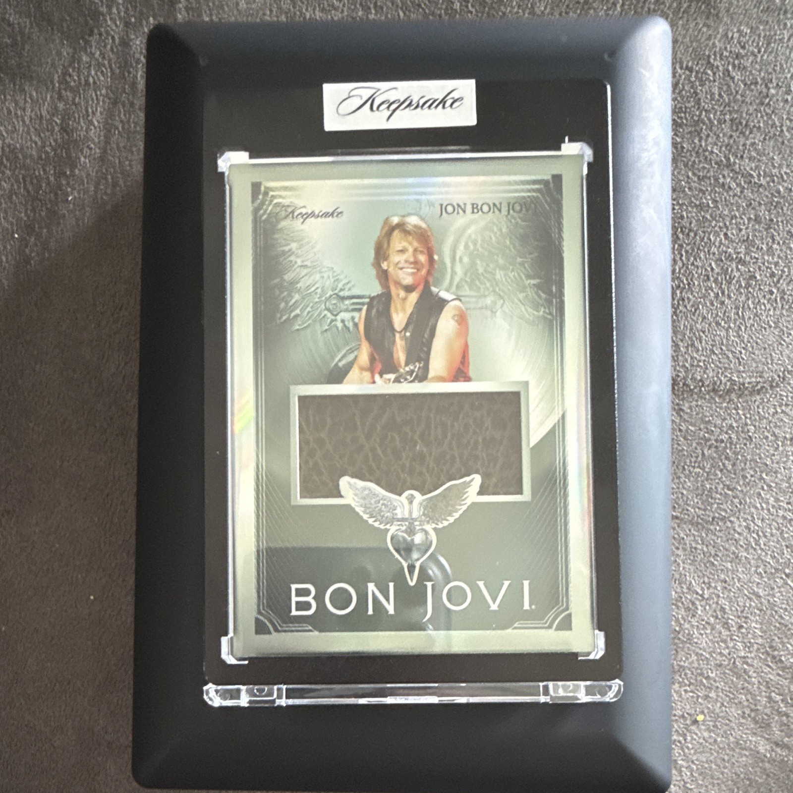 2026 Bon Jovi Keepsake Jon Bon Jovi Authentic Artifact Relic 2/4 Encased