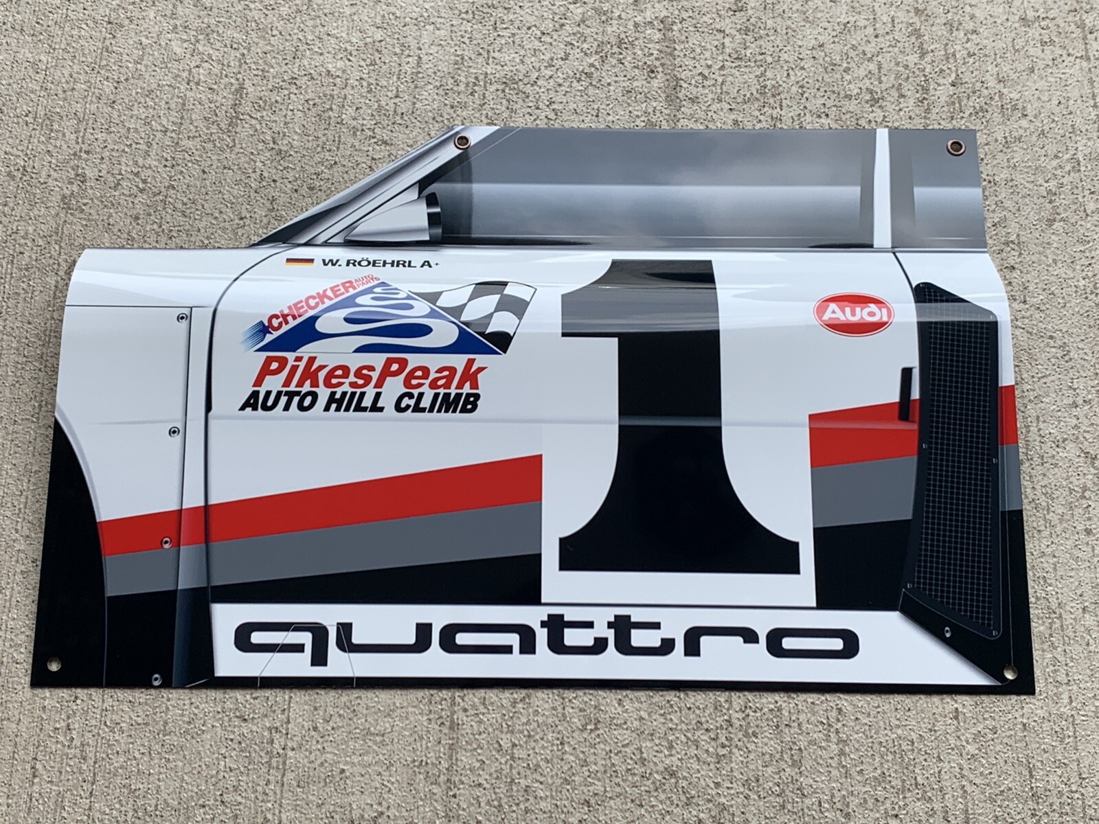 WOW 1987 Pikes Peak Rally Racing s1 Door Style Sign 3D Curved Group B