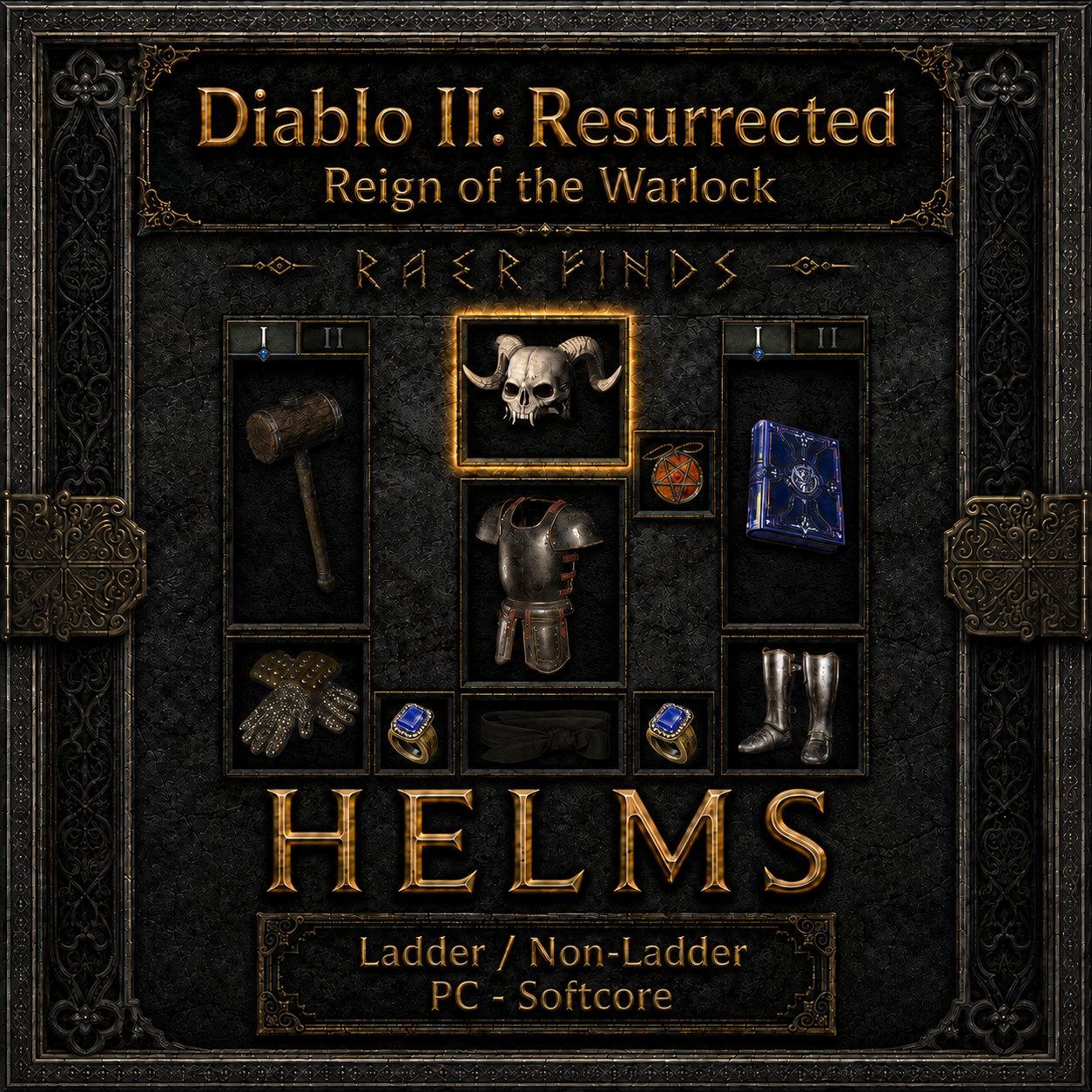 Diablo 2 D2R RotW Gear Items Runewords Enigma Non-Ladder Ladder S15 PC SC