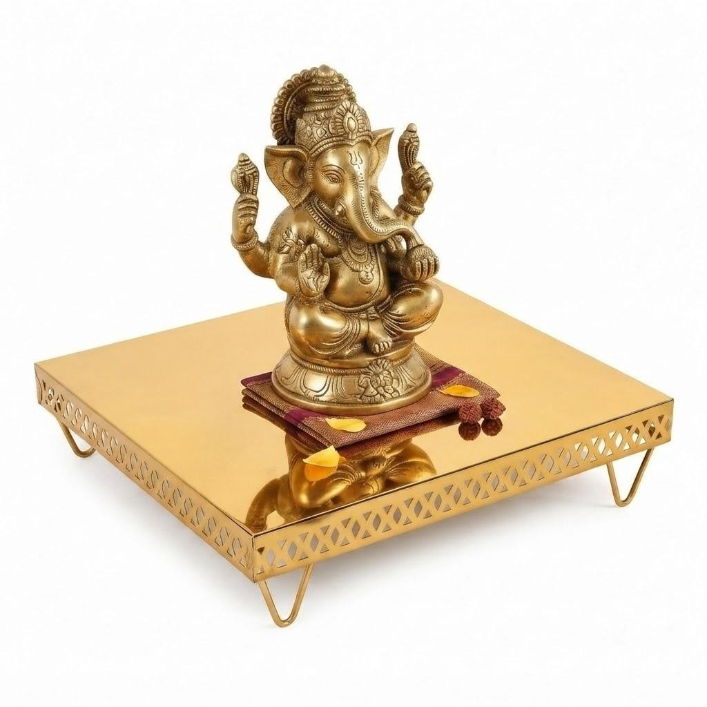 Metal Chowki - Set Of 2 