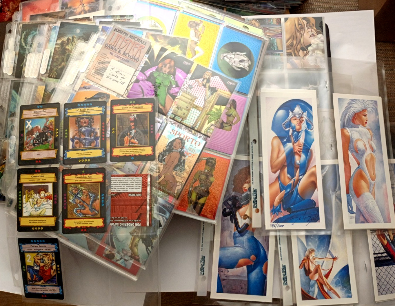 EXTENSIVE Vintage 90s FANTASY ART TRADING CARD COLLECTION Joseph Michael Rowena