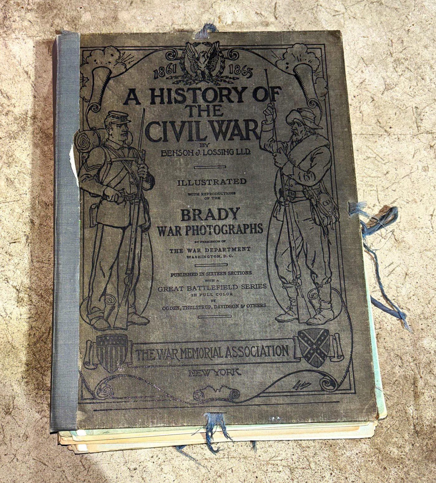 A History of The Civil War by Benson Lossing & Brady War Photographs 16 Set 1912