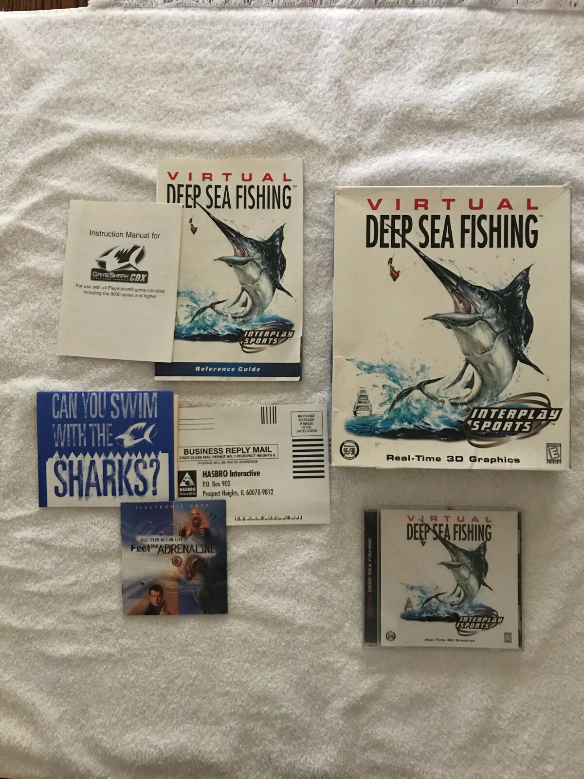 Vintage PC: Virtual Deep Sea Fishing, (Interplay Sports), (1999), (Pre-Owned)
