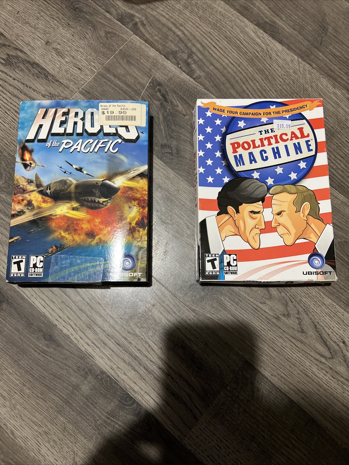 pc game lot vintage.  The Political Machine.  Heroes Of The Pacific NEW