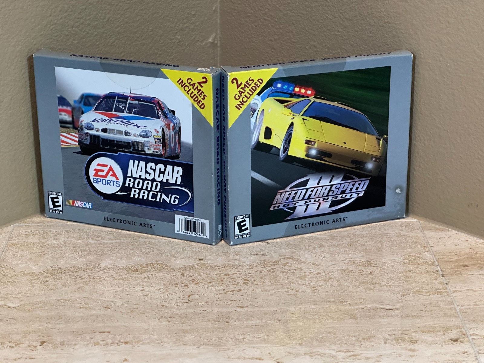 NASCAR Road Racing + NFS Hot Pursuit III PC 2-Pack Brand New EA Sports