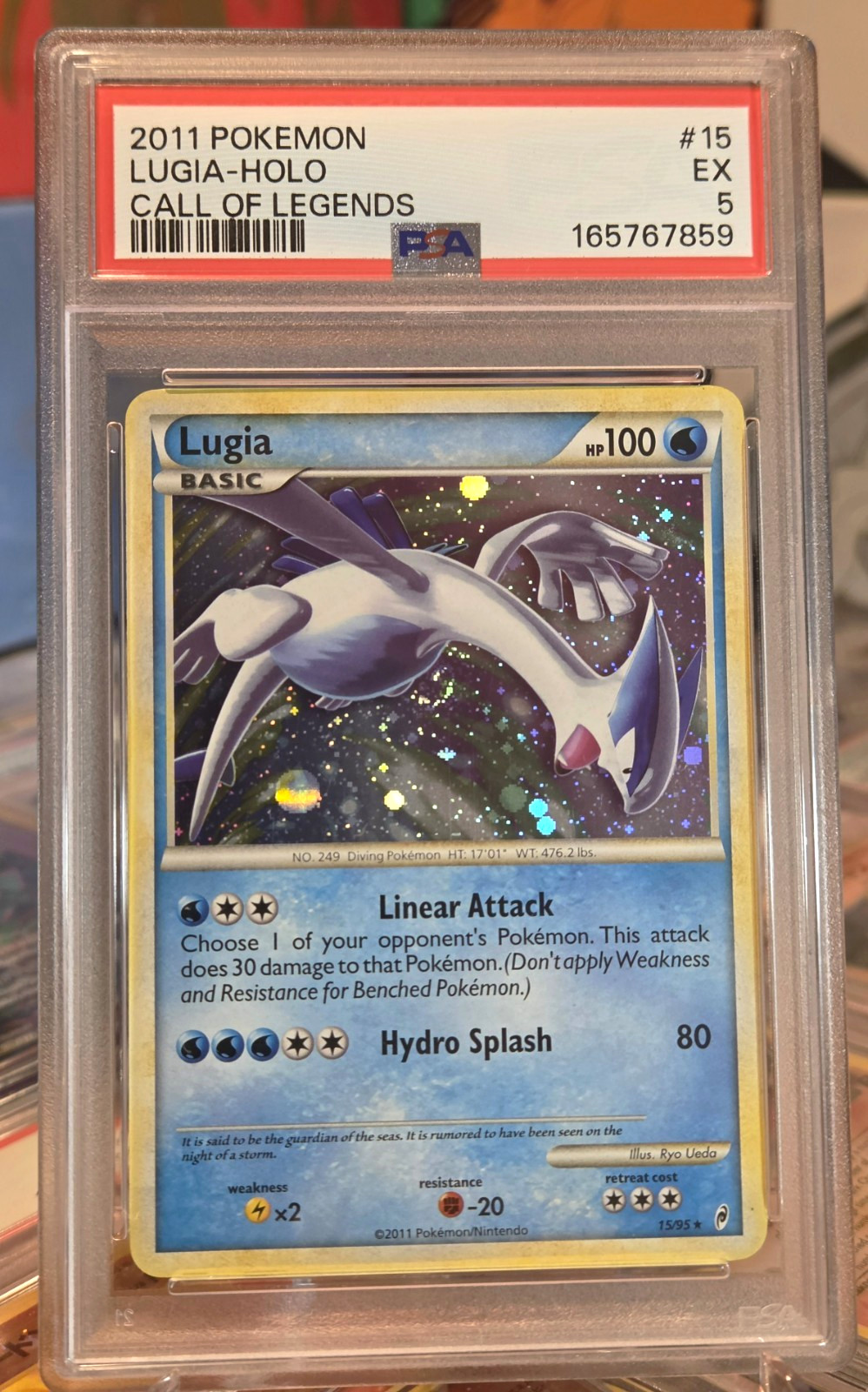 Lugia Holo 15/95 PSA 5 2011 Pokémon CALL OF LEGENDS