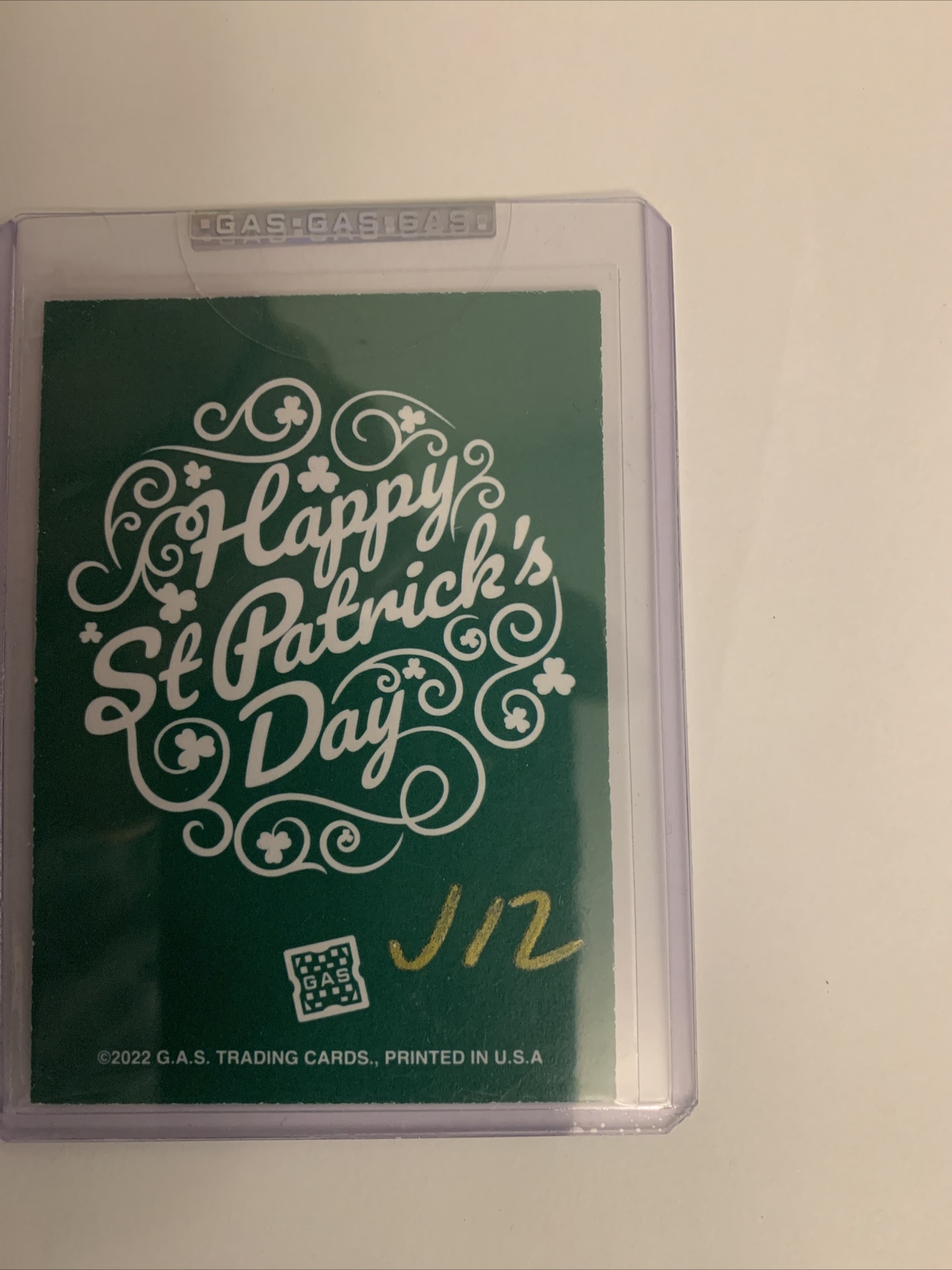 G.A.S. Trading Card Series 2 #16 A Johnny Ryan\'s St Patty’s Day AUTO /15