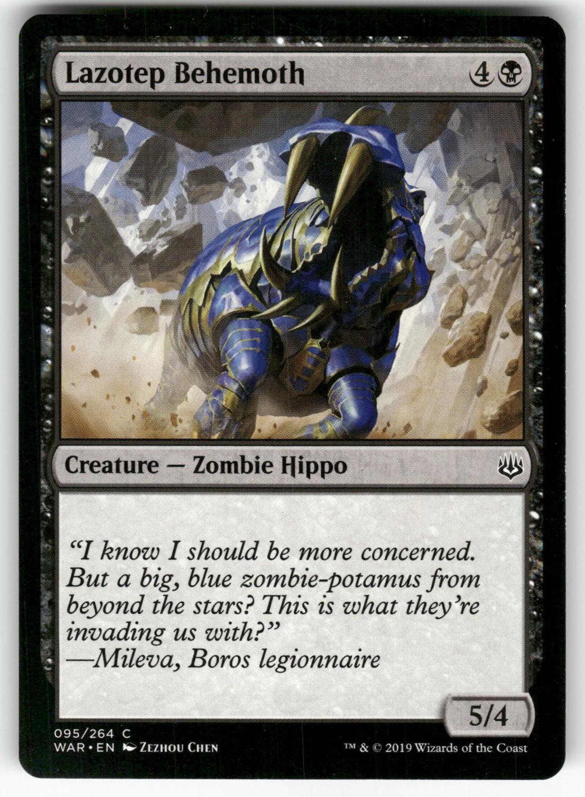 Lazotep Behemoth 95 Common War of the Spark Magic: The Gathering NM