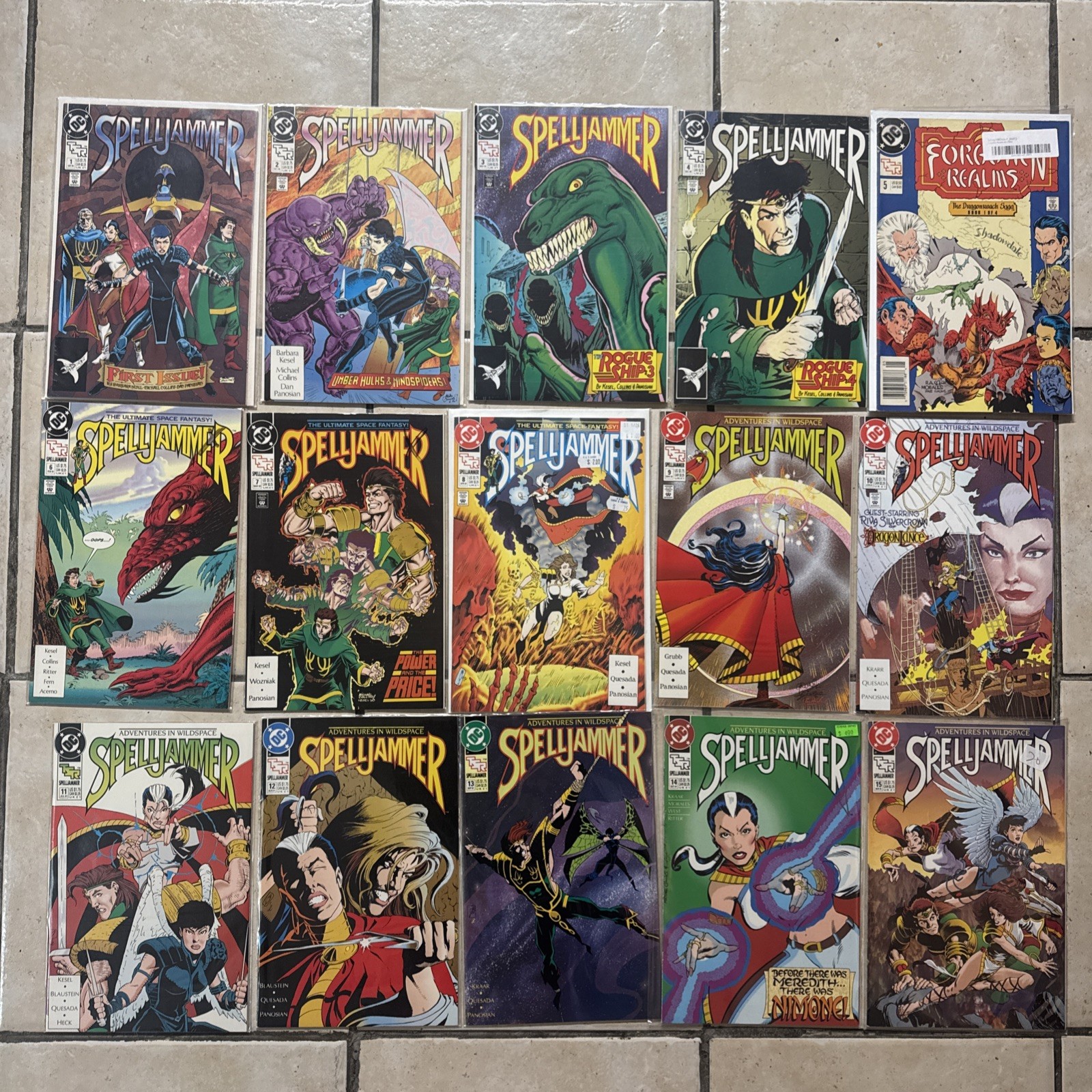 Dungeons & Dragons Spelljammer 1-15 TSR DC Comics 1988 Full Complete Run Lot