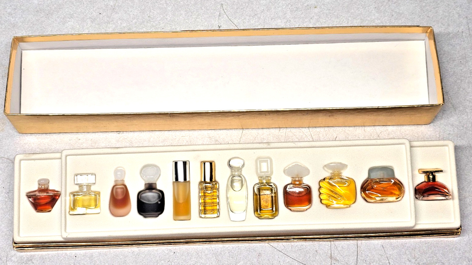 Estee Lauder Mini Perfume Rare Set of 12, Azuree Cinnabar Aliage Tuscany Others