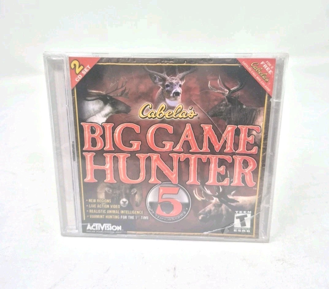 Cabela's Big Game Hunter 5 - PC - Jewel Case - New Sealed - See Desc.