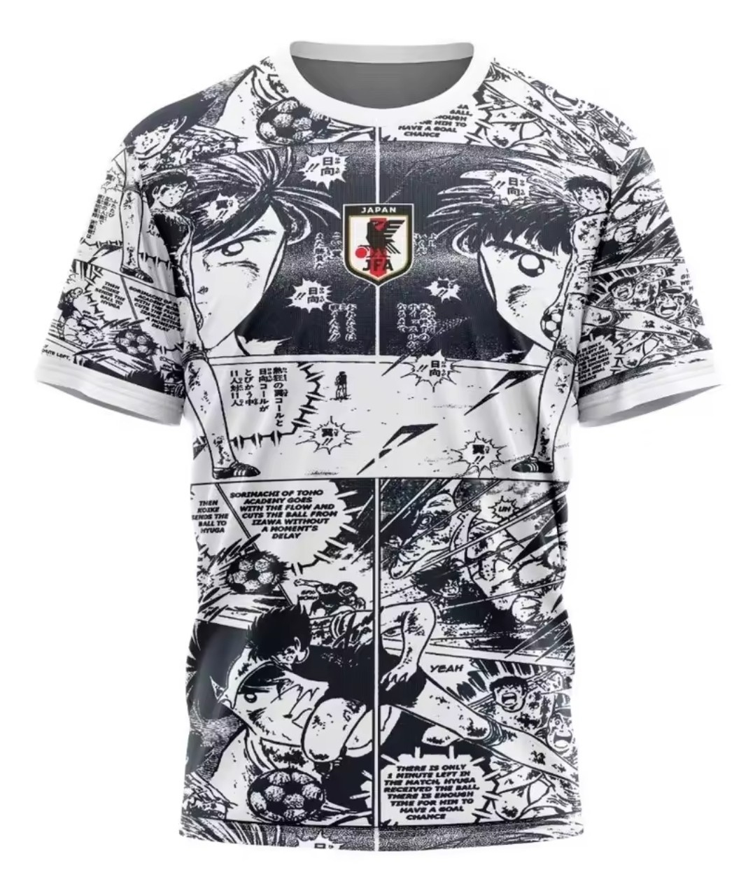 Captain Tsubasa Japan Team Football Jersey T-Shirt Olive Et Tom Adult/Kid