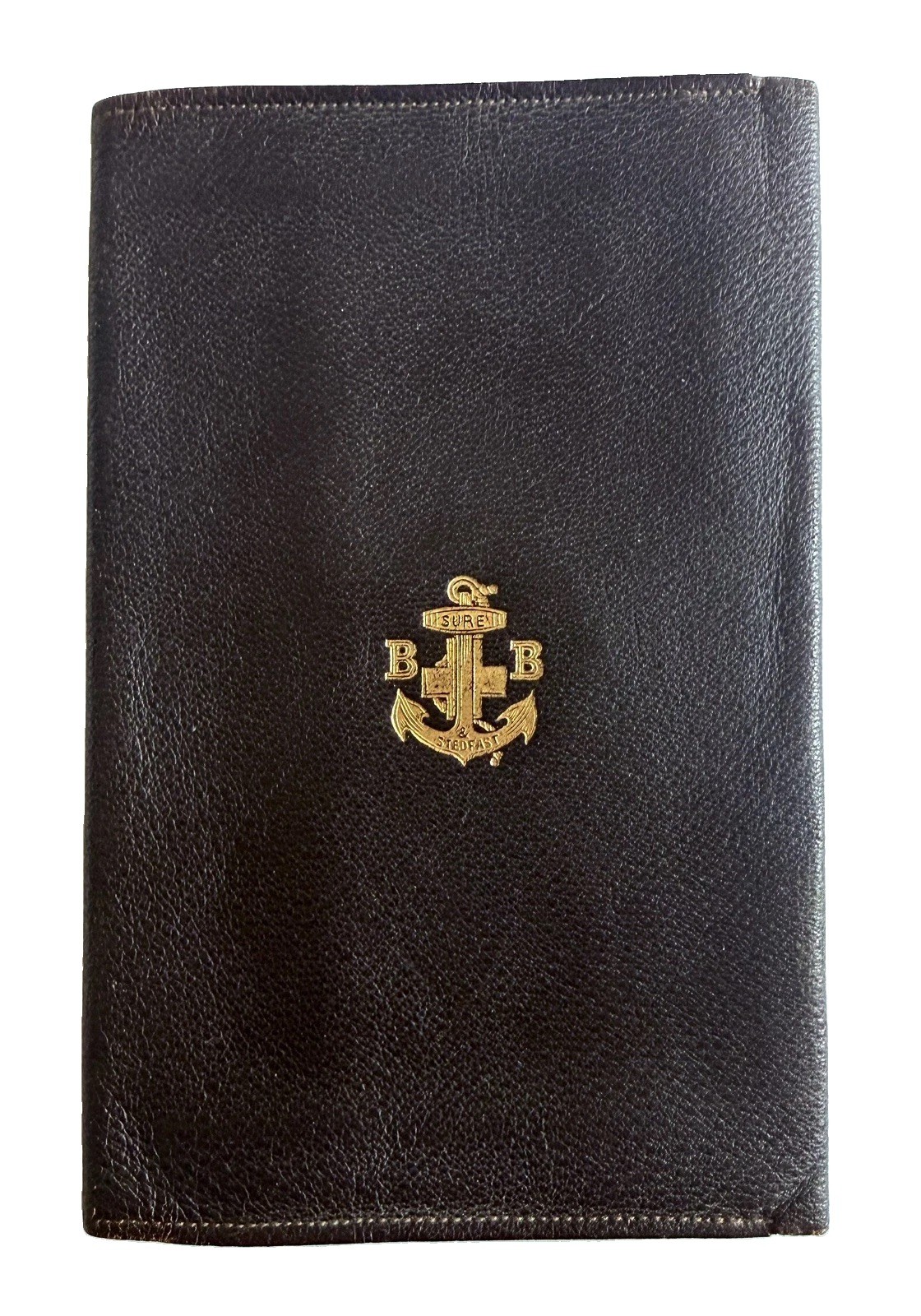 Vintage Boys’ Brigade Leather Document Wallet Sure and Steadfast Emblem