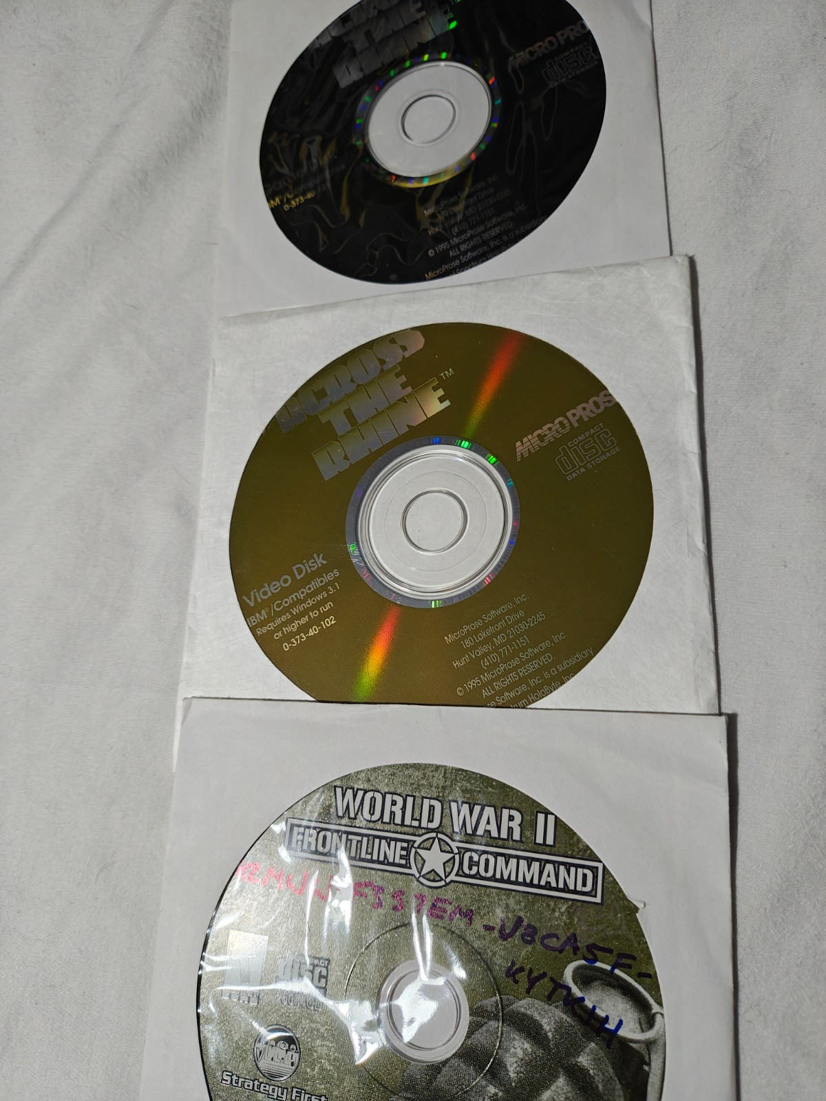 Across The Rhine by Microprose - 1995 Vintage PC Game +WW2 Frontline Commander