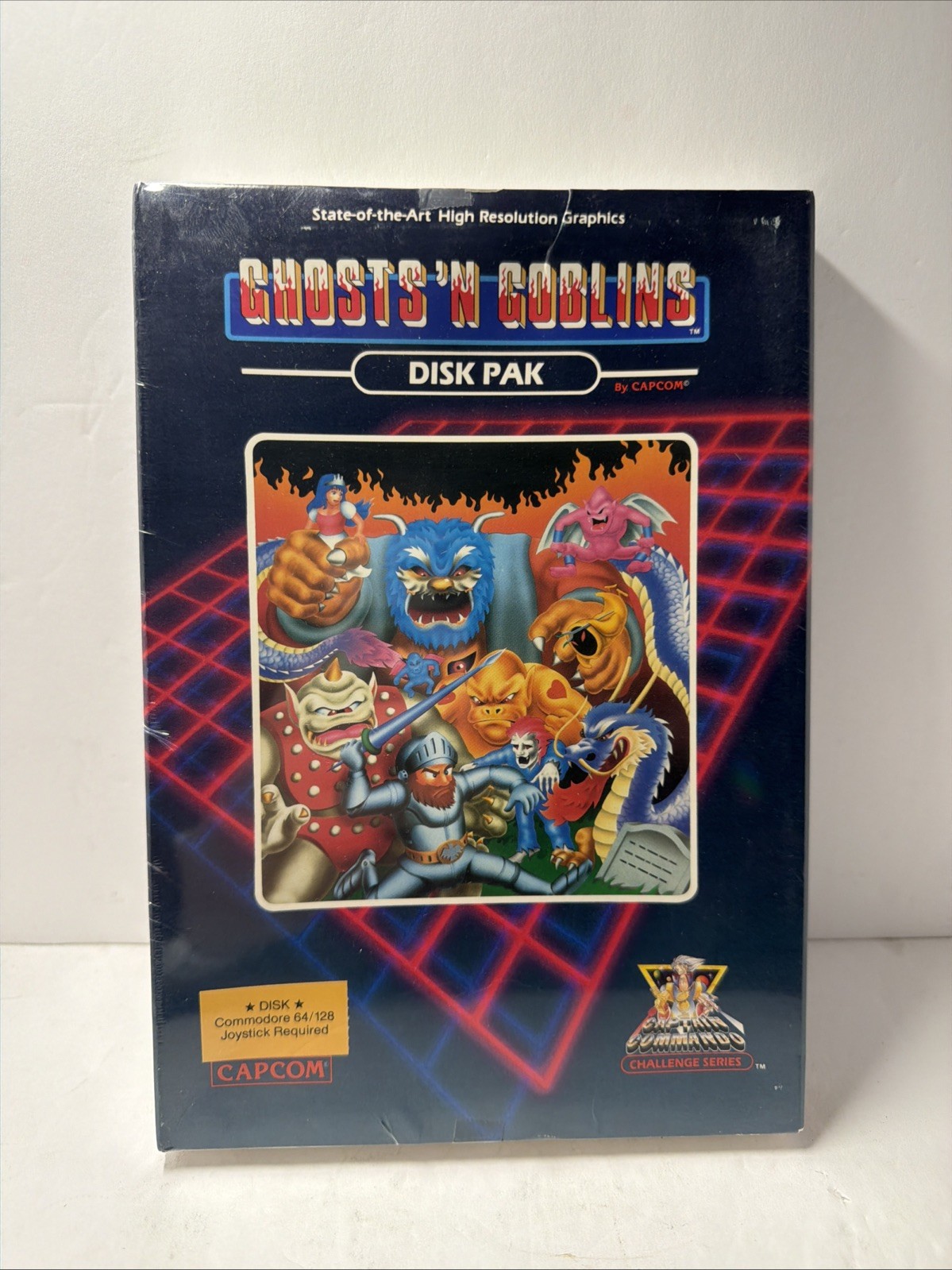 Ghosts 'N Goblins Capcom Captain Commando Series Commodore 64 128 Sealed