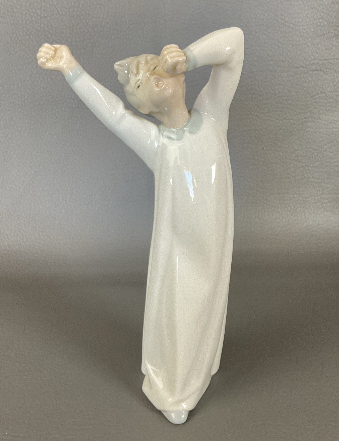 Vintage Lladro Porcelain Retired Figurine “Boy Awakening” 