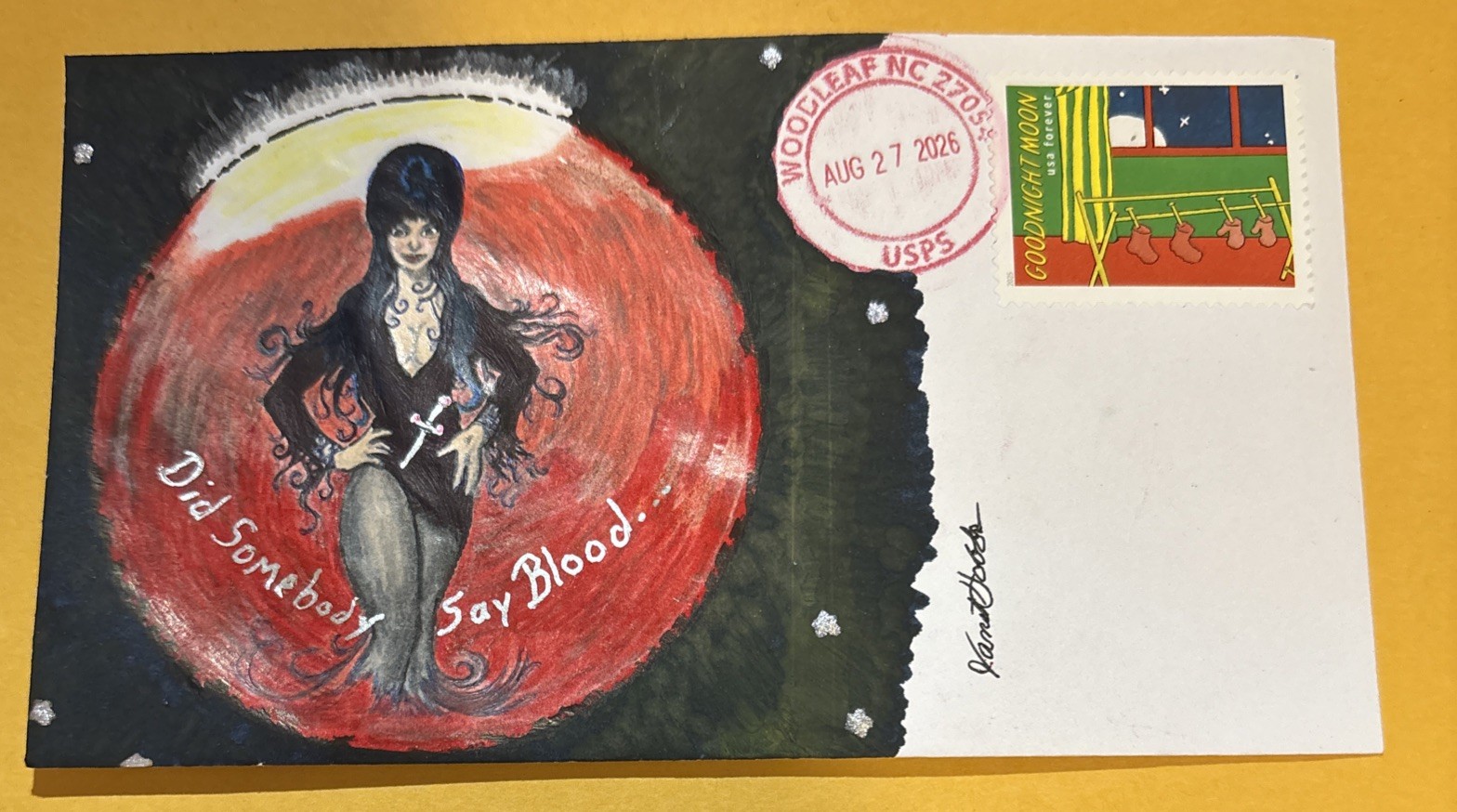 August 2026 Lunar Eclipse C363 Elvira On The Blood Moon HD/HP/OOAK