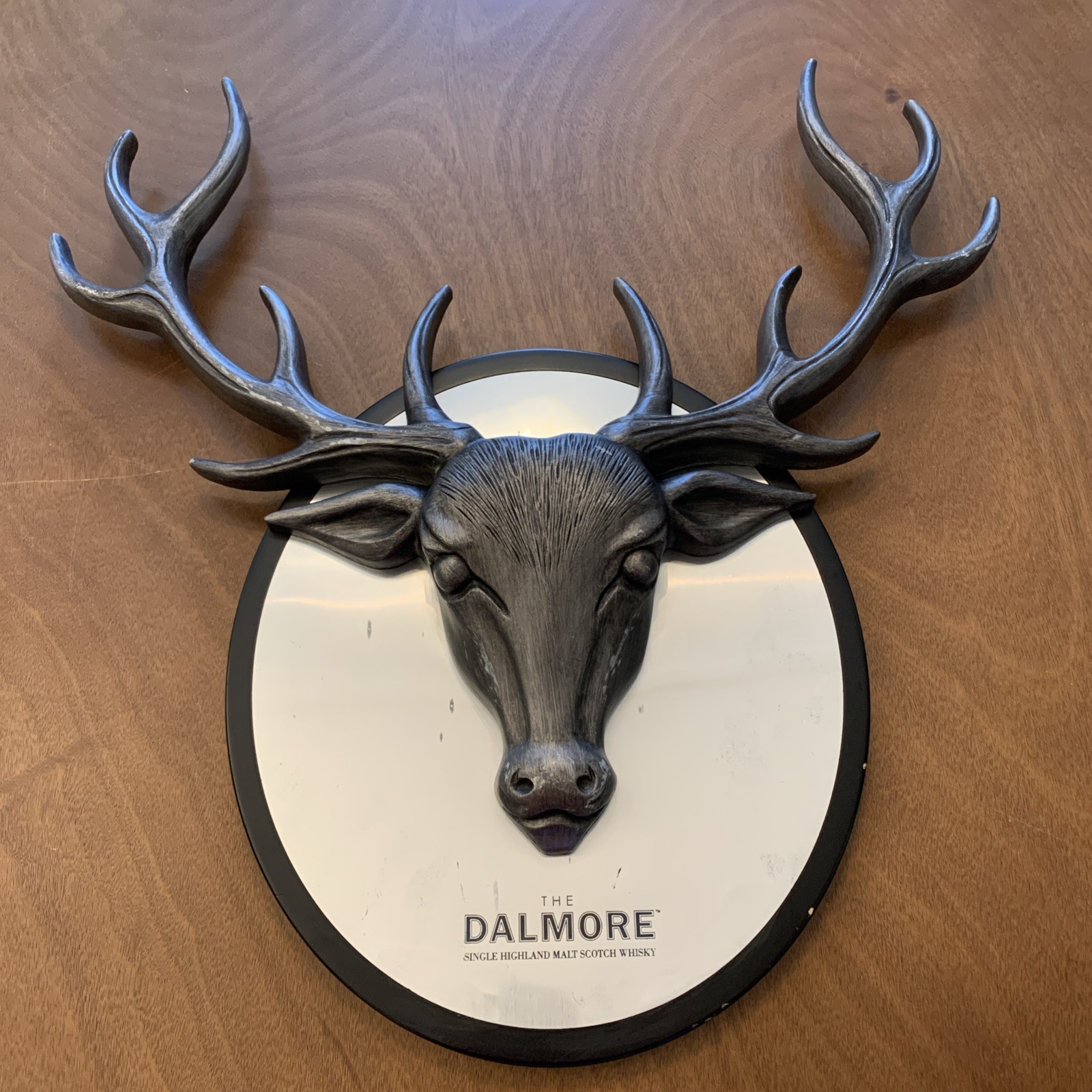 RARE Dalmore Scotch Whisky 3D Stag Deer Head Bar Advertising Collectible Sign
