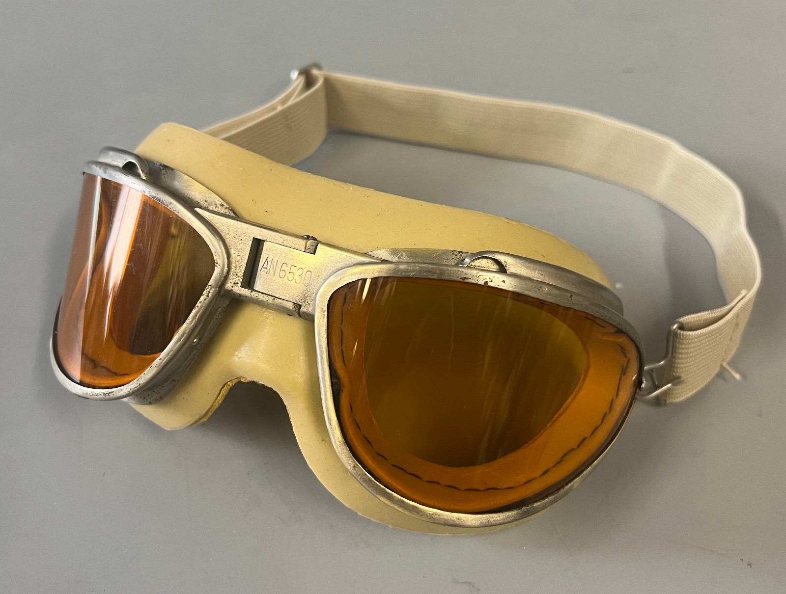 US NAVAL & MARINE AN-6530 FLYING GOGGLES- CHAS. FISCHER