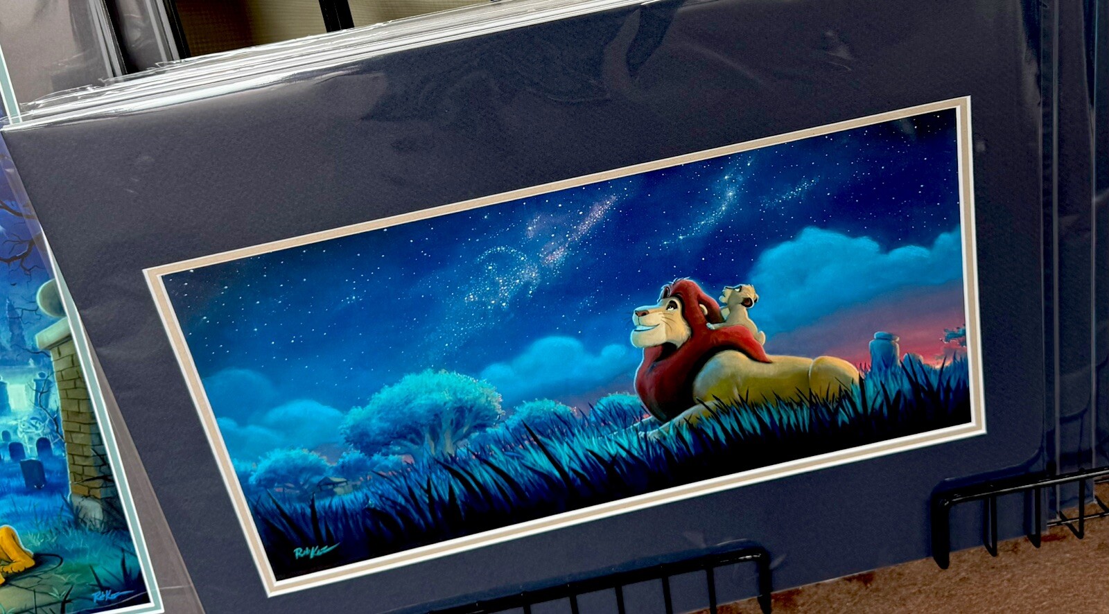 2025 Disney Festival Of The Arts Rob Kaz Lion King Father & Son 18x14” Print