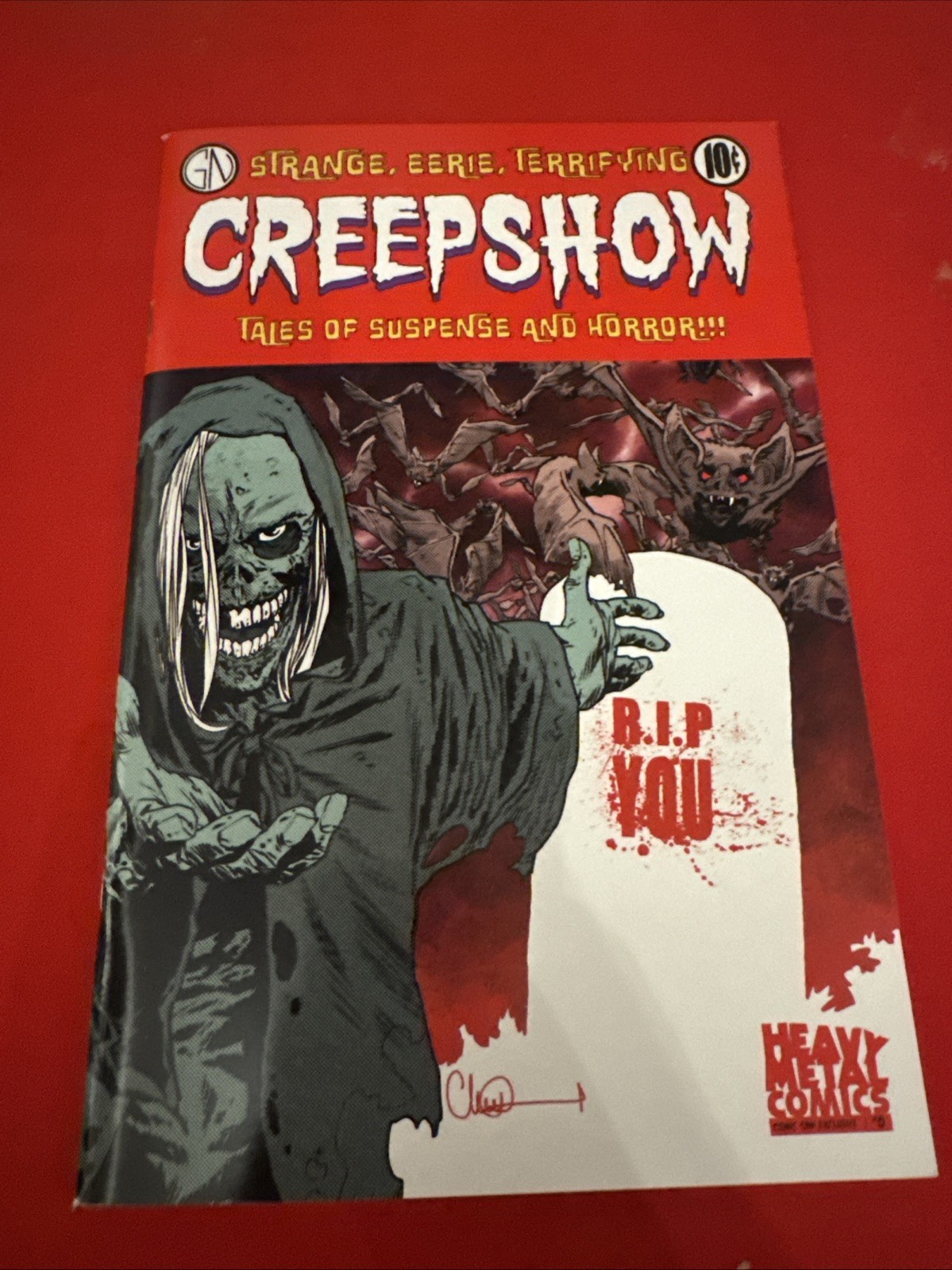 Creepshow 0 SDCC 2019 Exclusive Signed Greg Nicotero Heavy Metal Limited 1000