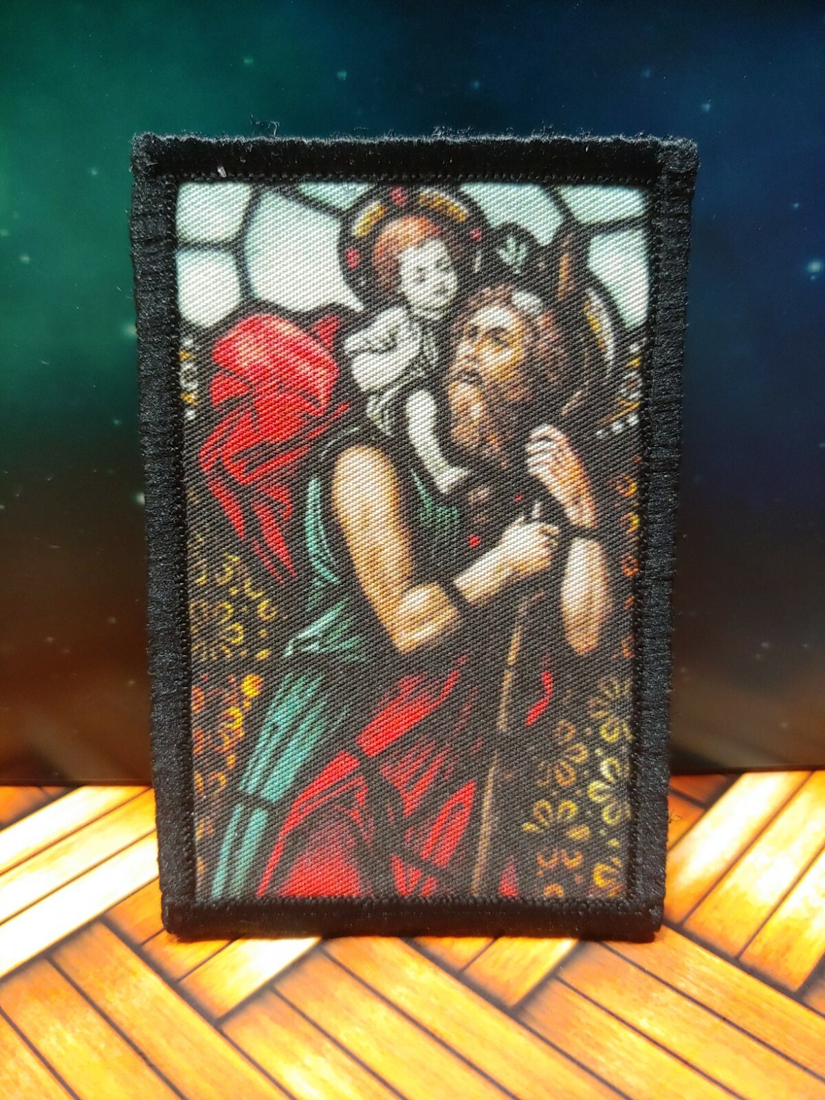 St. Christopher 2x3 Tactical Hook Morale Patch Patron Saint of Safe Travel