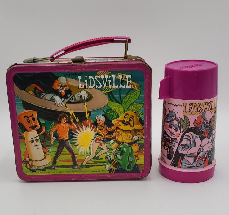 Marty Kroft Lidsville Lunch Box & Thermos 1971 Alladin Thermos Vintage VTG HTF