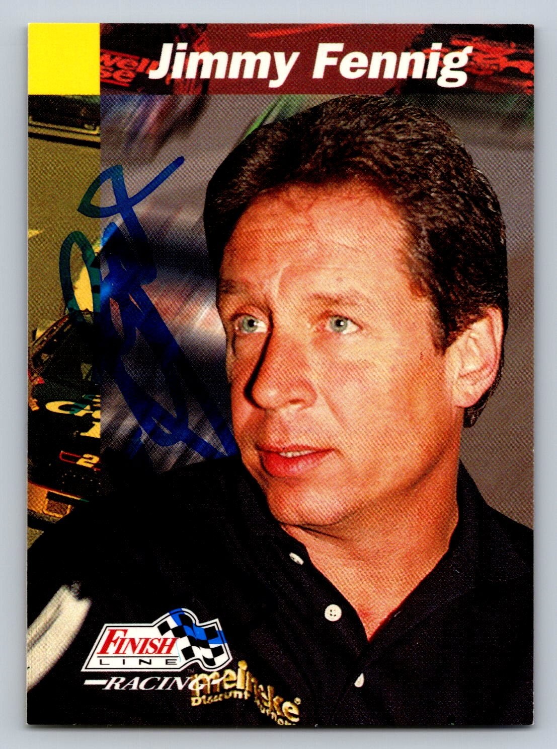 Pro Set Inc. Jimmy Fennig Autographed Trading Card NASCAR Crew Chief #120