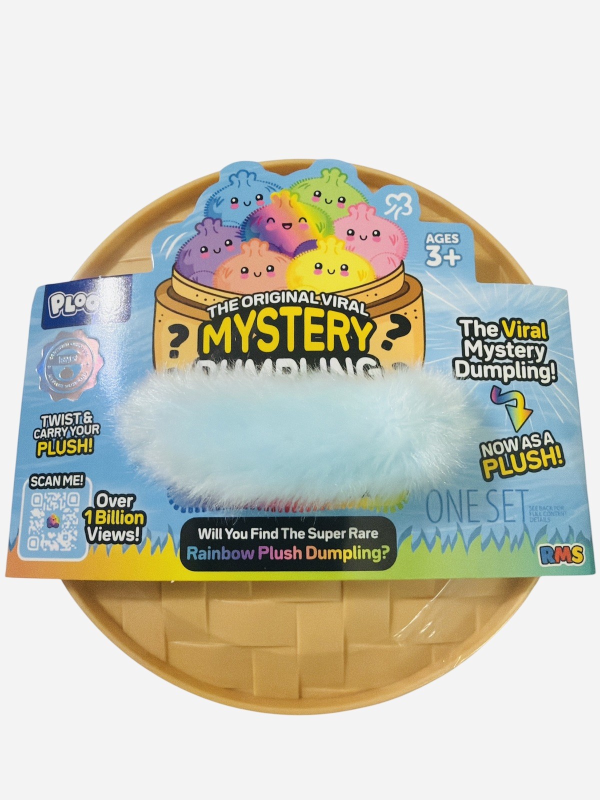 **NEW** RMS Viral Mystery Dumpling PLUSH, Rainbow Plush Edition