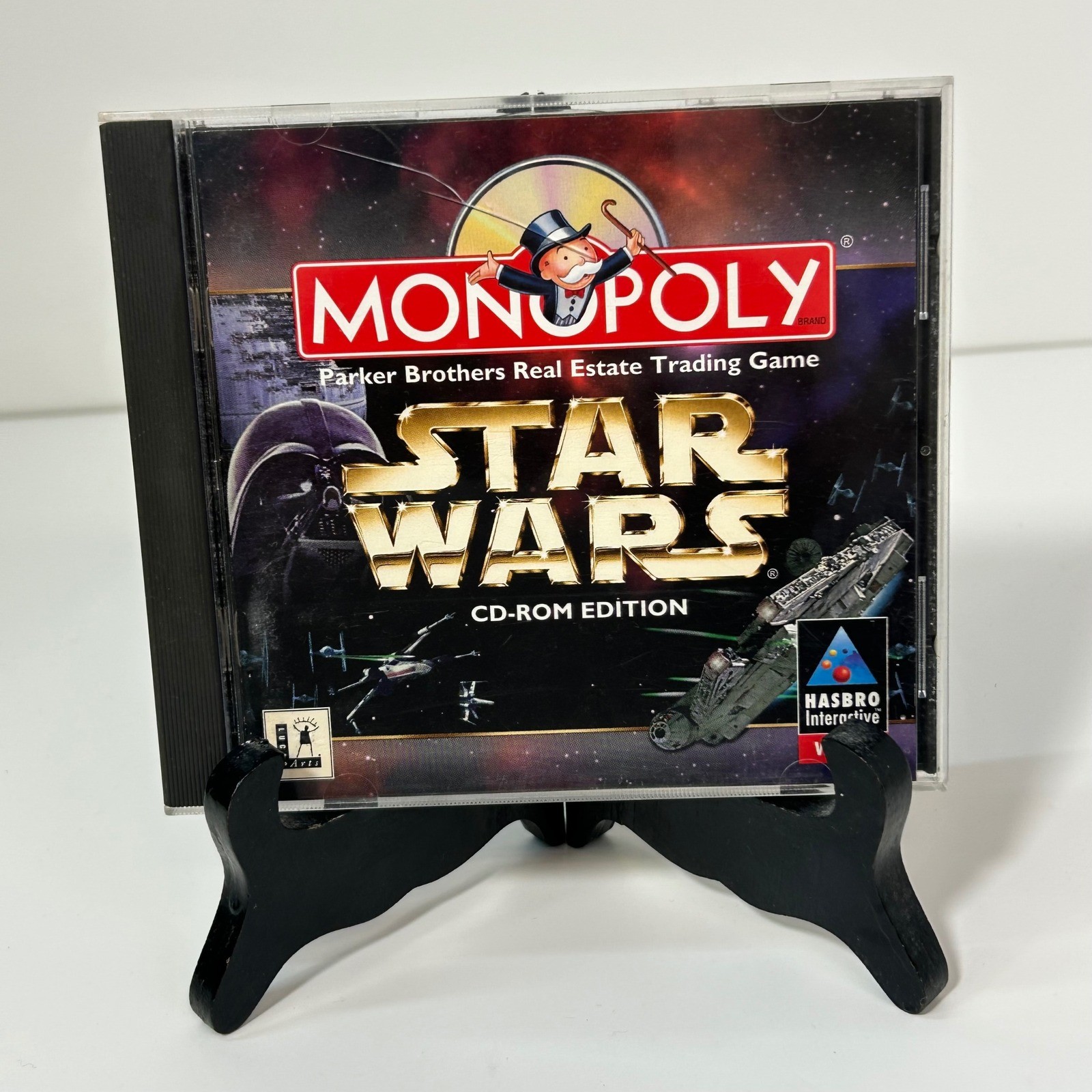 Monopoly Star Wars CD-ROM PC Game 1997 Windows 95 LucasArts Hasbro Vintage 90s