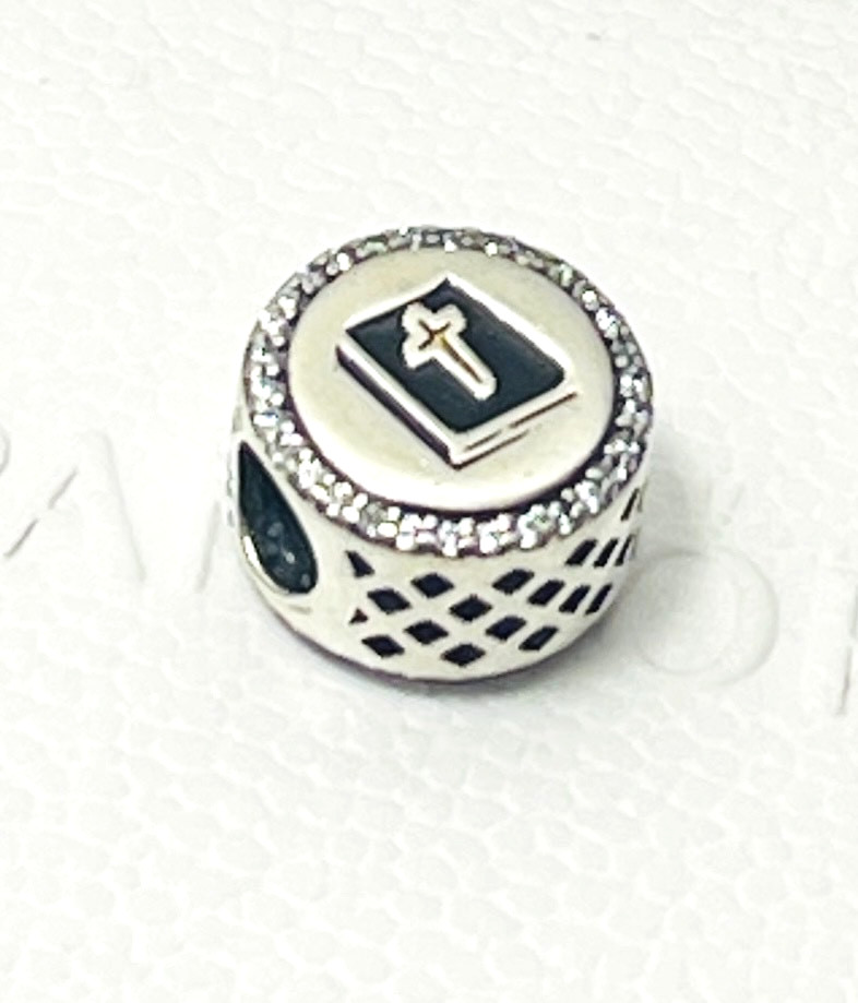 Power of Prayer Faith Cross CZ Pandora Charm Holidays Christmas New Year