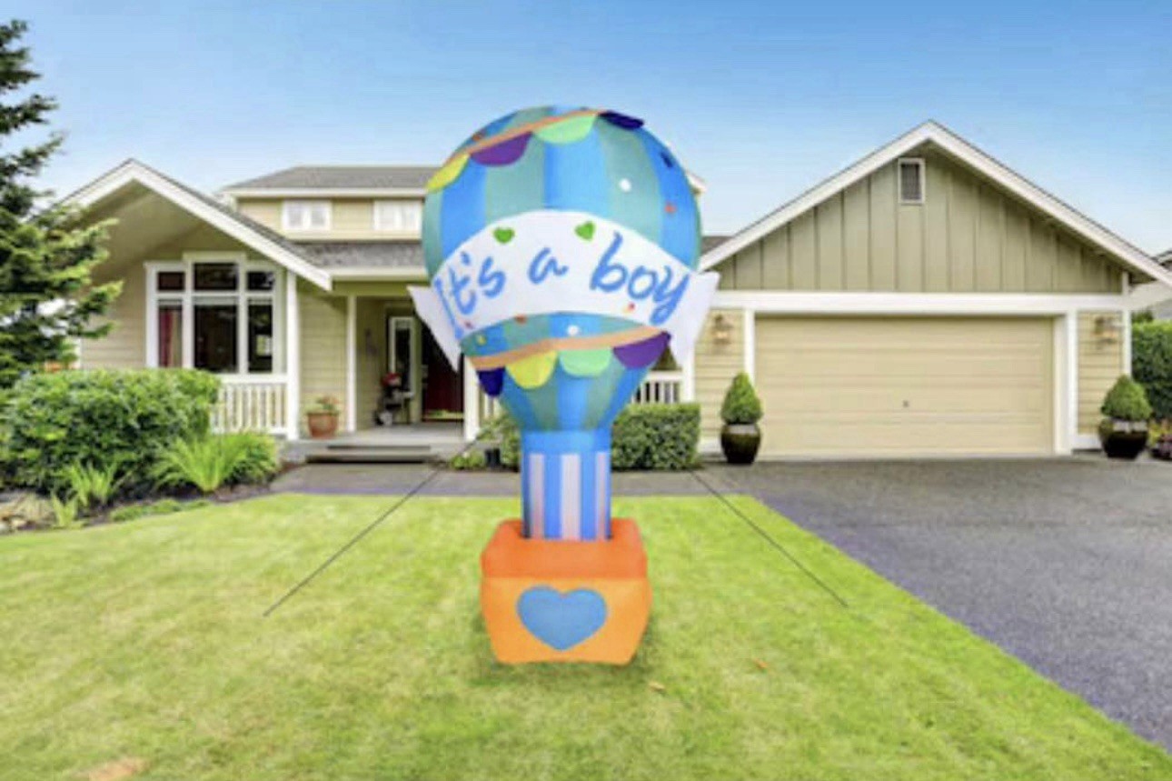 Fraser Hill Farm 10 Ft Gender Reveal Its A Boy Inflatable Blow Up Yard Decor