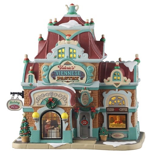 Lemax Valerie's Viennese Pastry w/Adapter #55345 BRAND NEW 