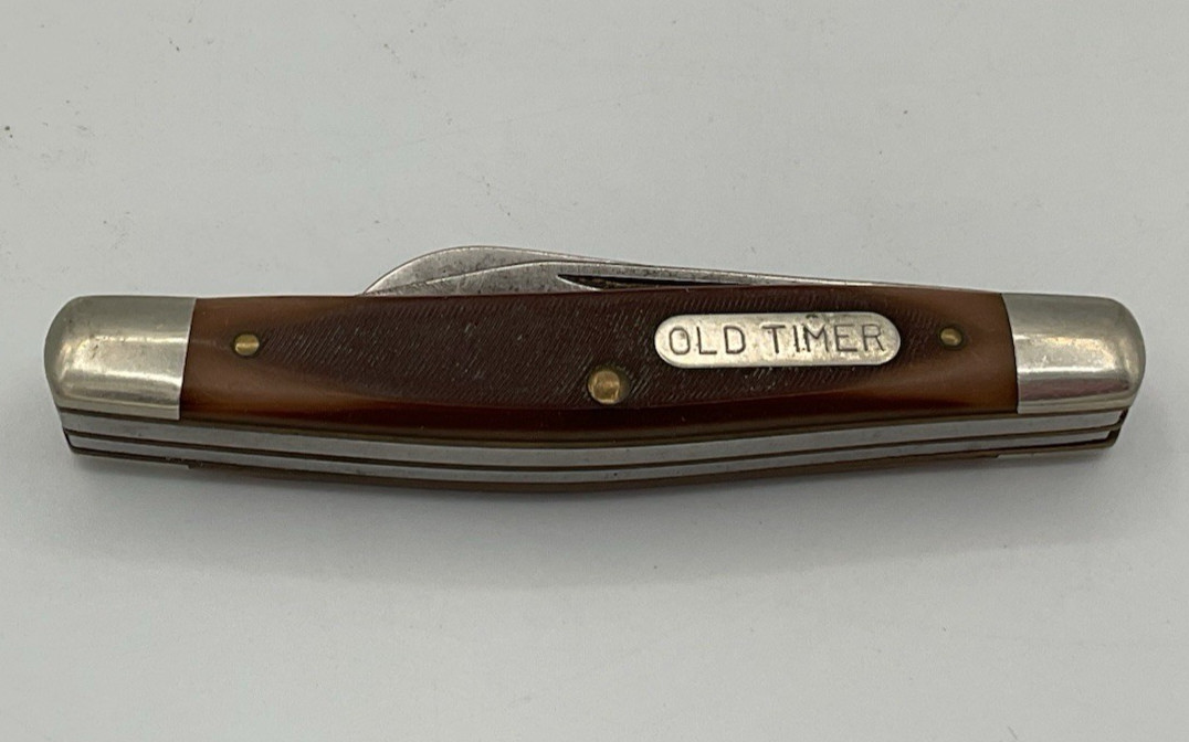 SCHRADE Old Timer 840T Stockman 3-Blade Pocket Knife USED Fast 