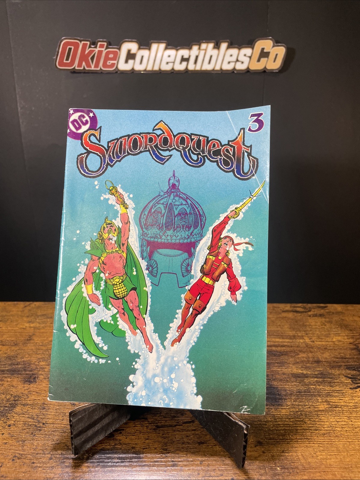ATARI 2600 VCS SWORDQUEST 3 WATERWORLD WATER WORLD DC COMIC BOOK ONLY NICE RARE