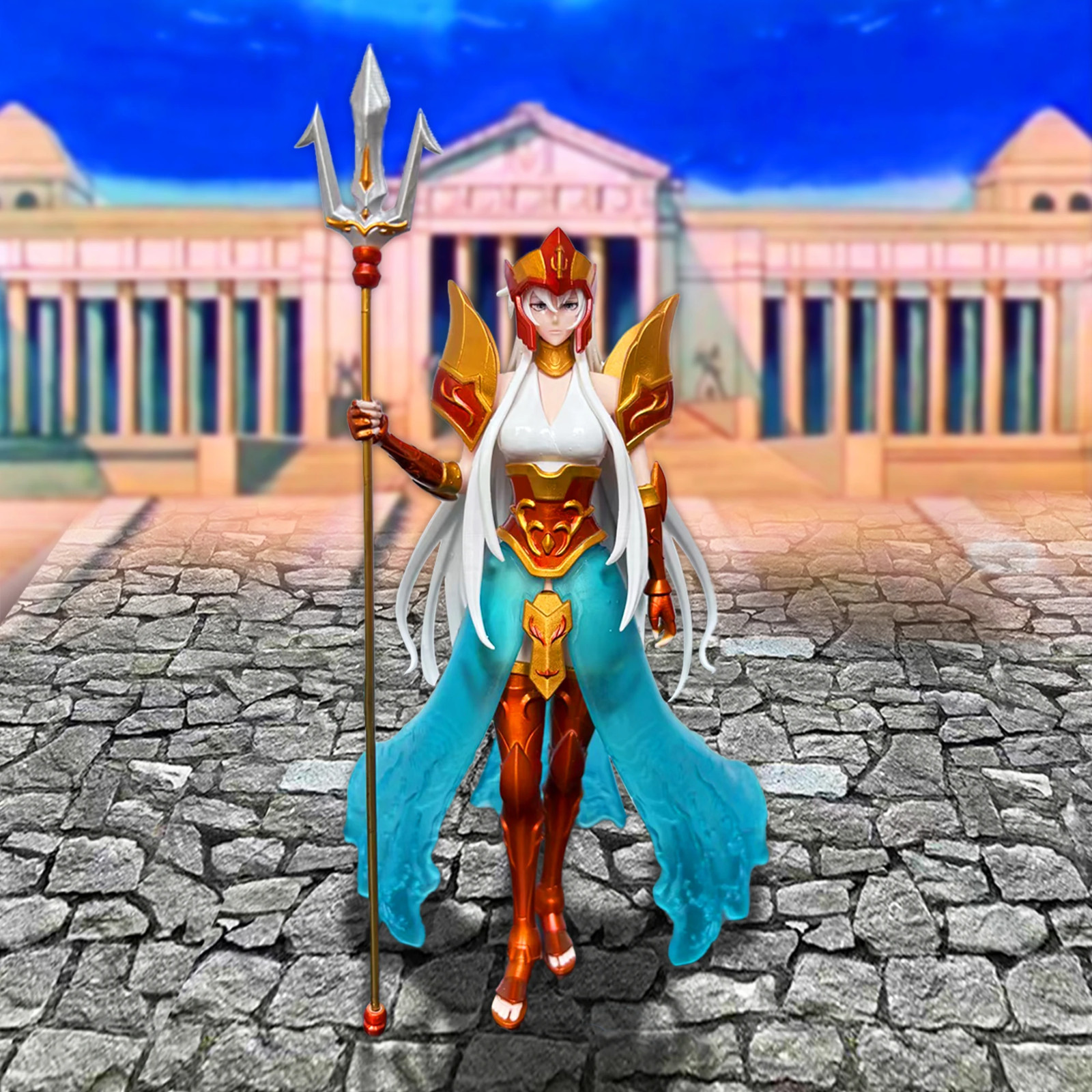Saint Seiya THE LOST CANVAS Hades Mythology, Poseidon Seraphina Resin  Model