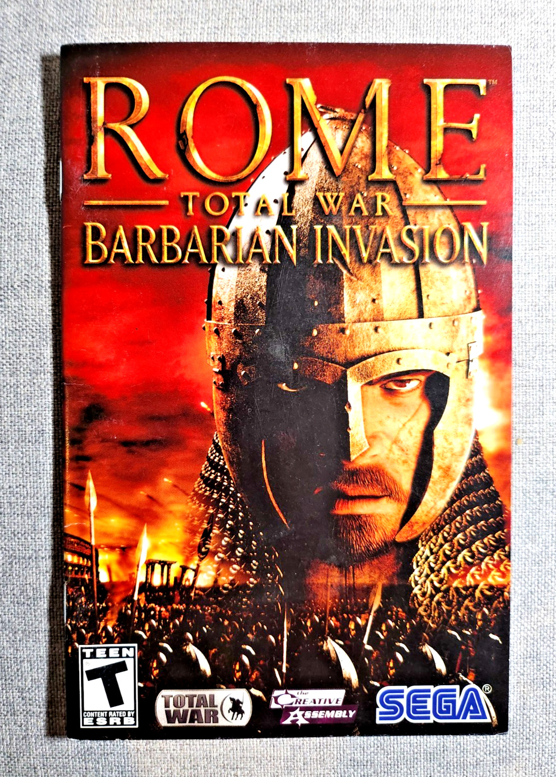 Rome Total War Barbarian Invasion Instruction Manual Only - PlayStation 2