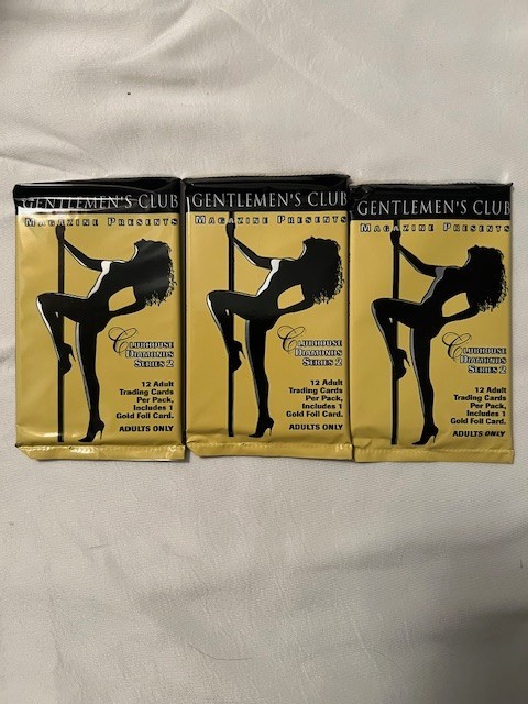 1993 GENTLEMEN'S CLUB CLUBHOUSE DIAMONDS SERIES Lot of 3 Packs