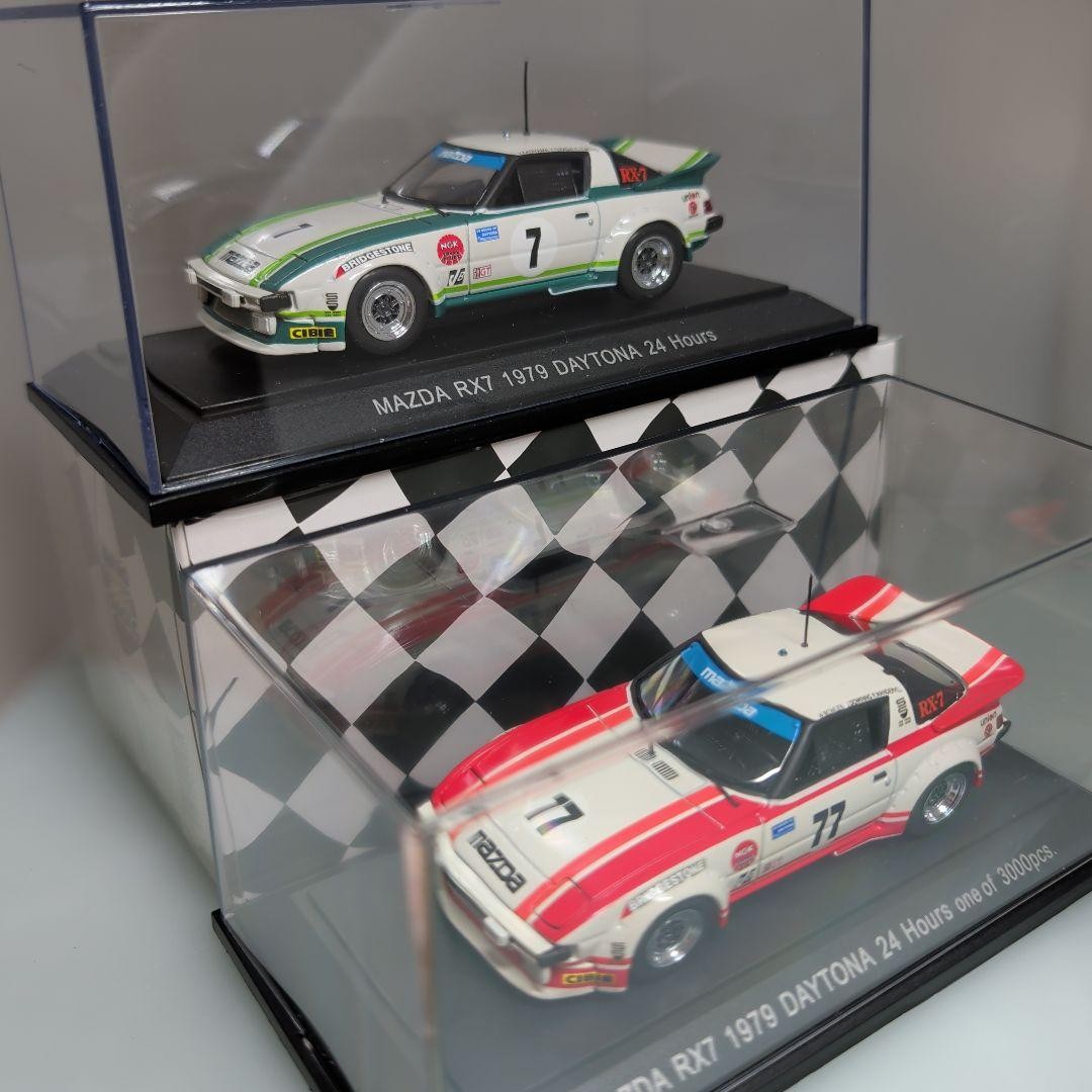1:43 Ebbro Mazda RX-7 (2-Car Set) Daytona 24 Winner