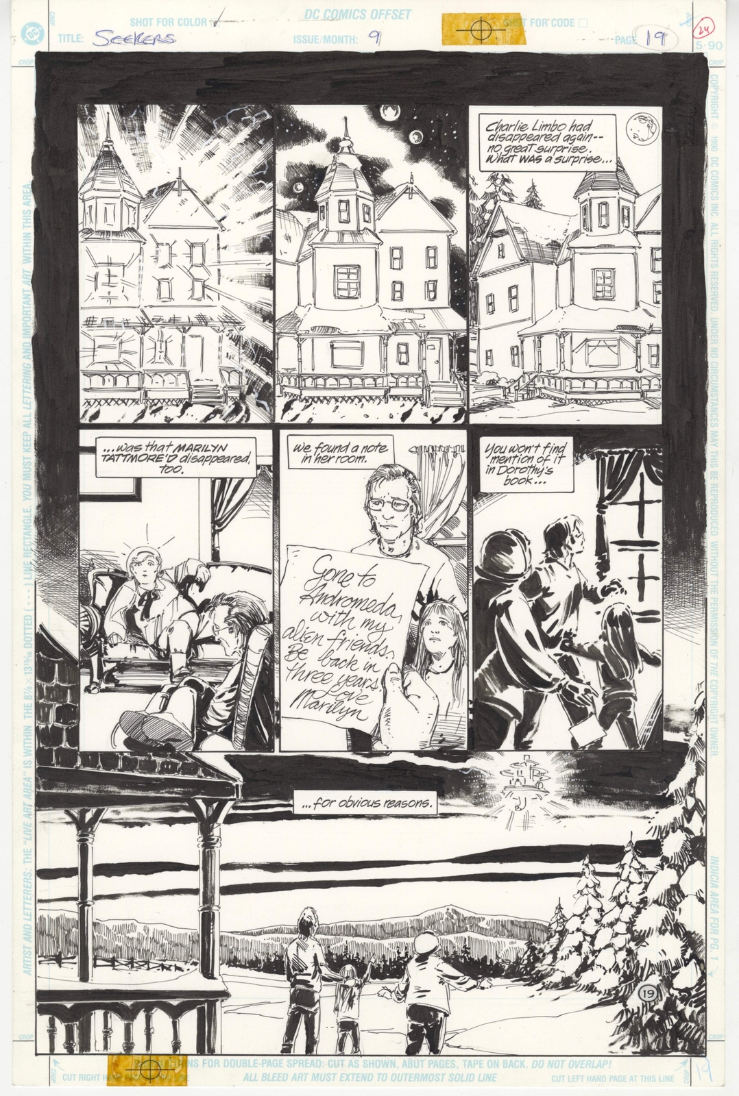 Seekers into the Mystery #9 pg 19 Original Art by Michael Zulli