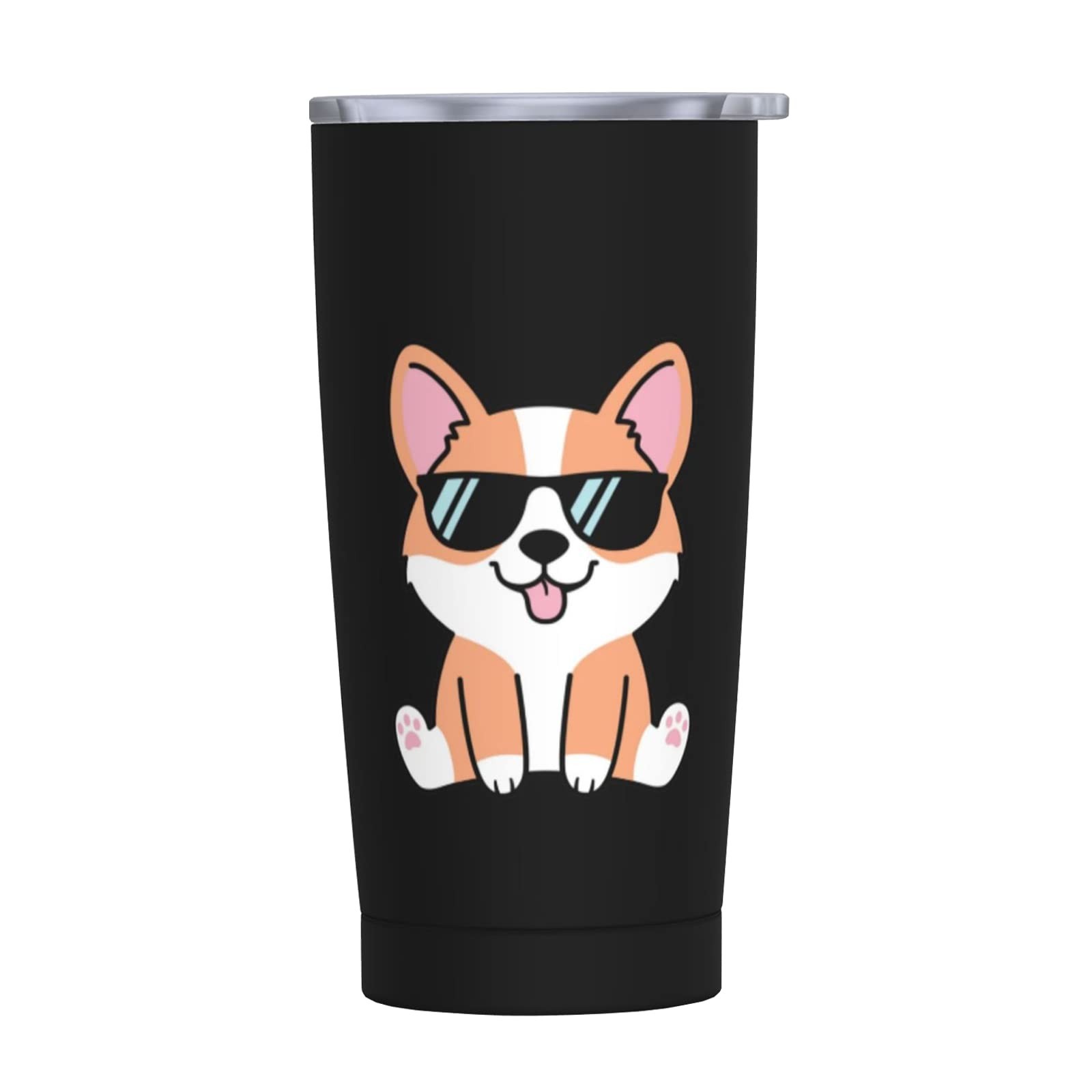 Corgi Dog Stainless Steel Mug 20oz, Insulated Thermal Vacuum Cup Yellow - Corgi
