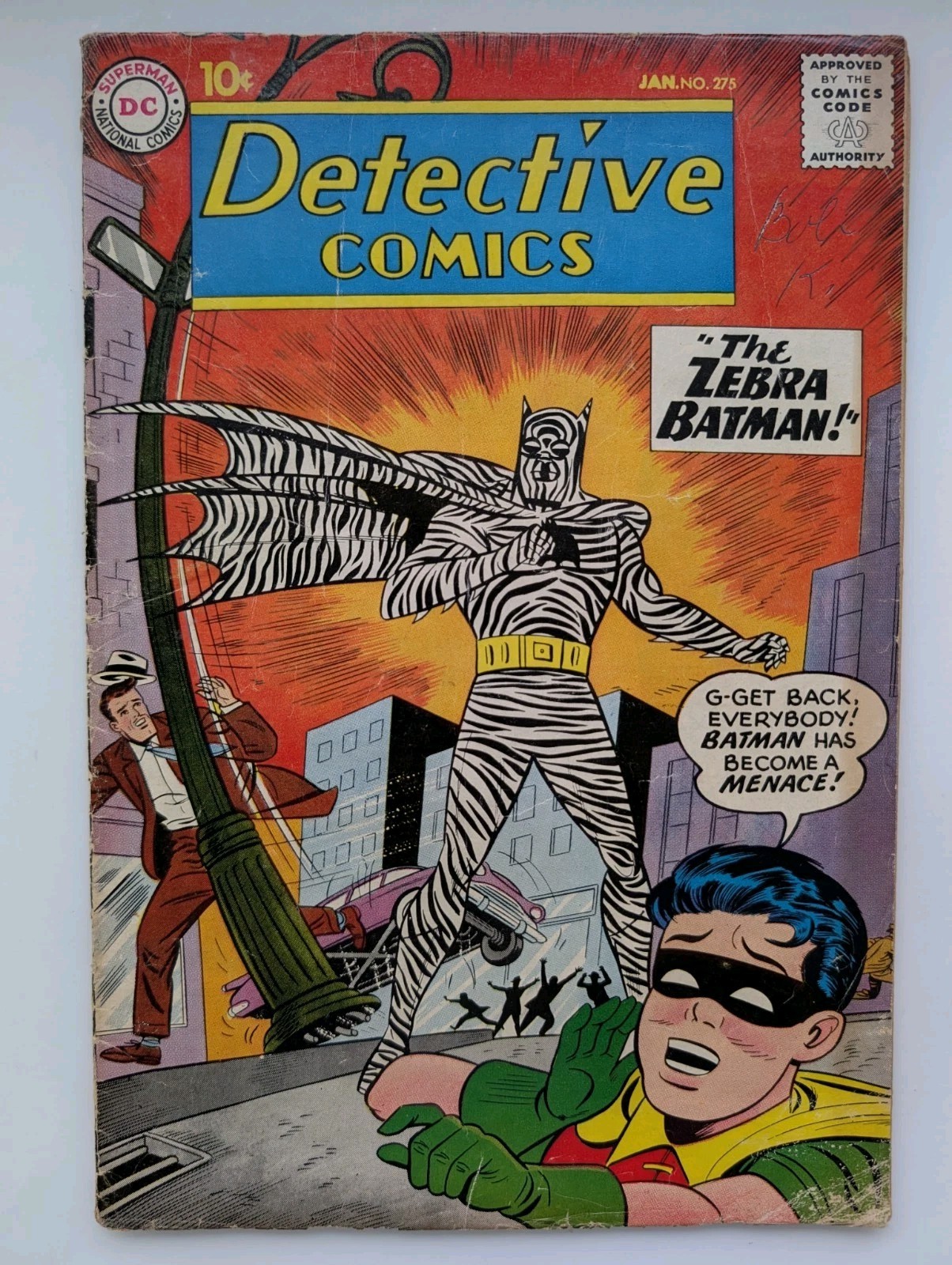 Detective Comics 275 Batman 10 Cent Zebra Batman Cover DC Comics 1960